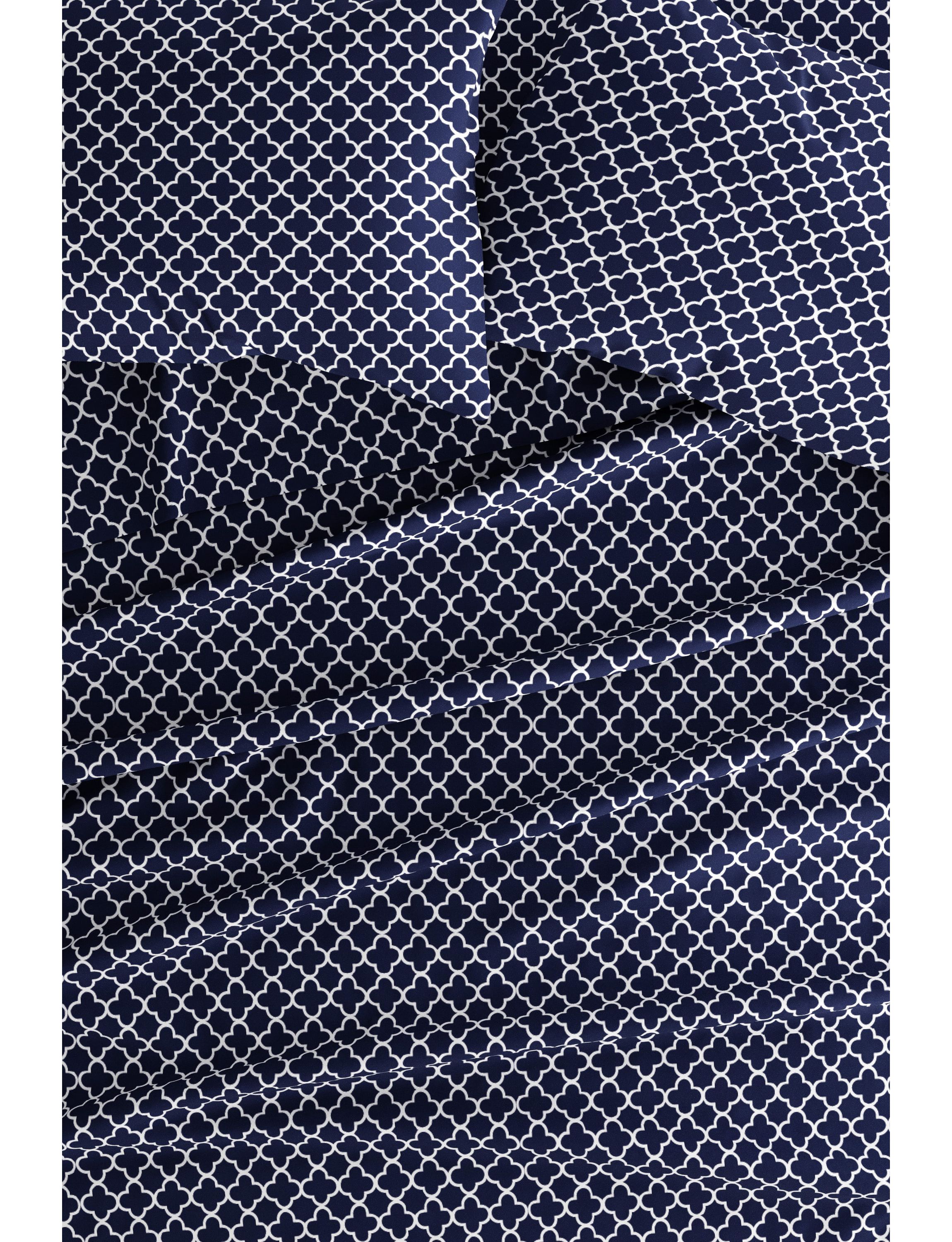 Sheet Set 3-Piece Patterned Microfiber Modern Elegance Ultra Soft Bedding