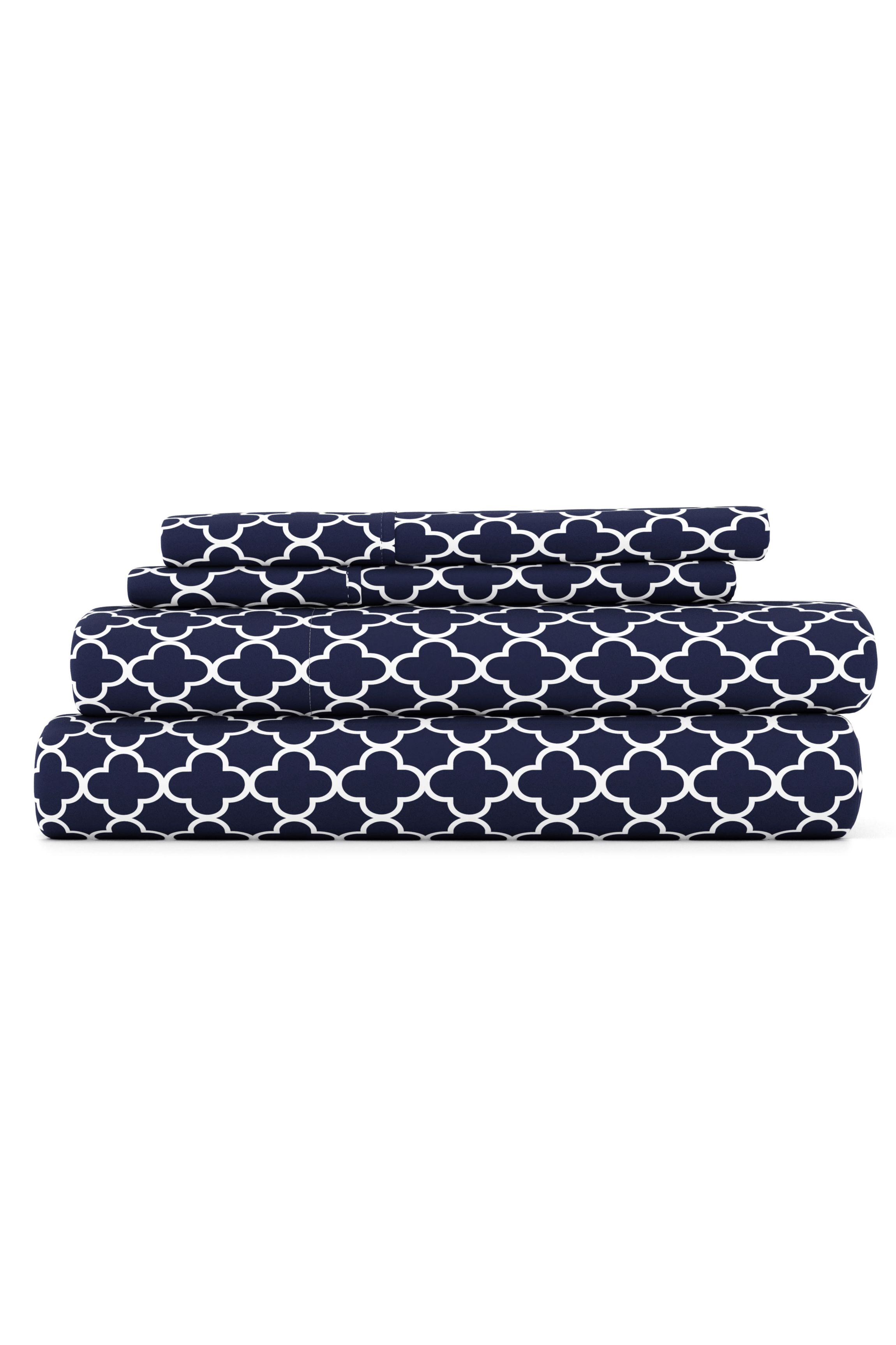 Sheet Set 3-Piece Patterned Microfiber Modern Elegance Ultra Soft Bedding