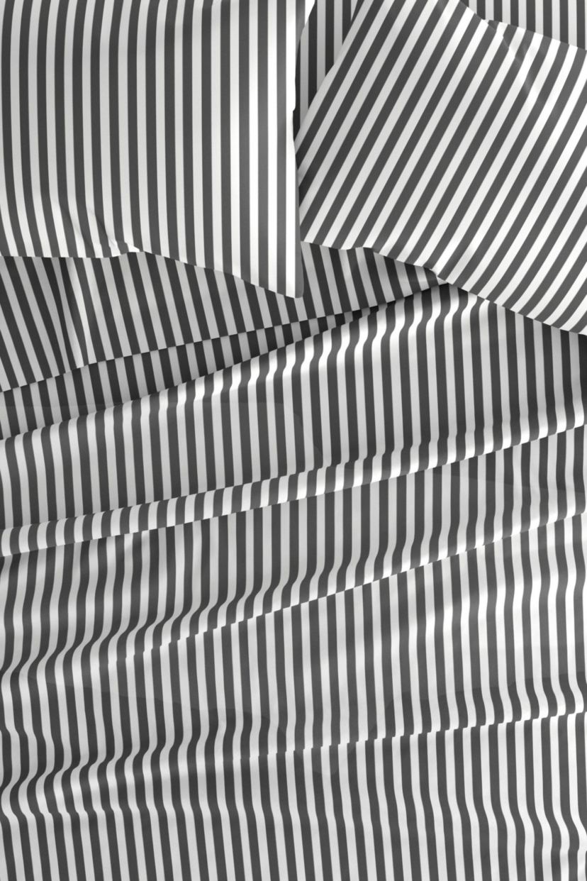 Sheet Set 4-Piece Patterned Microfiber Dots & Stripes Ultra Soft Bedding