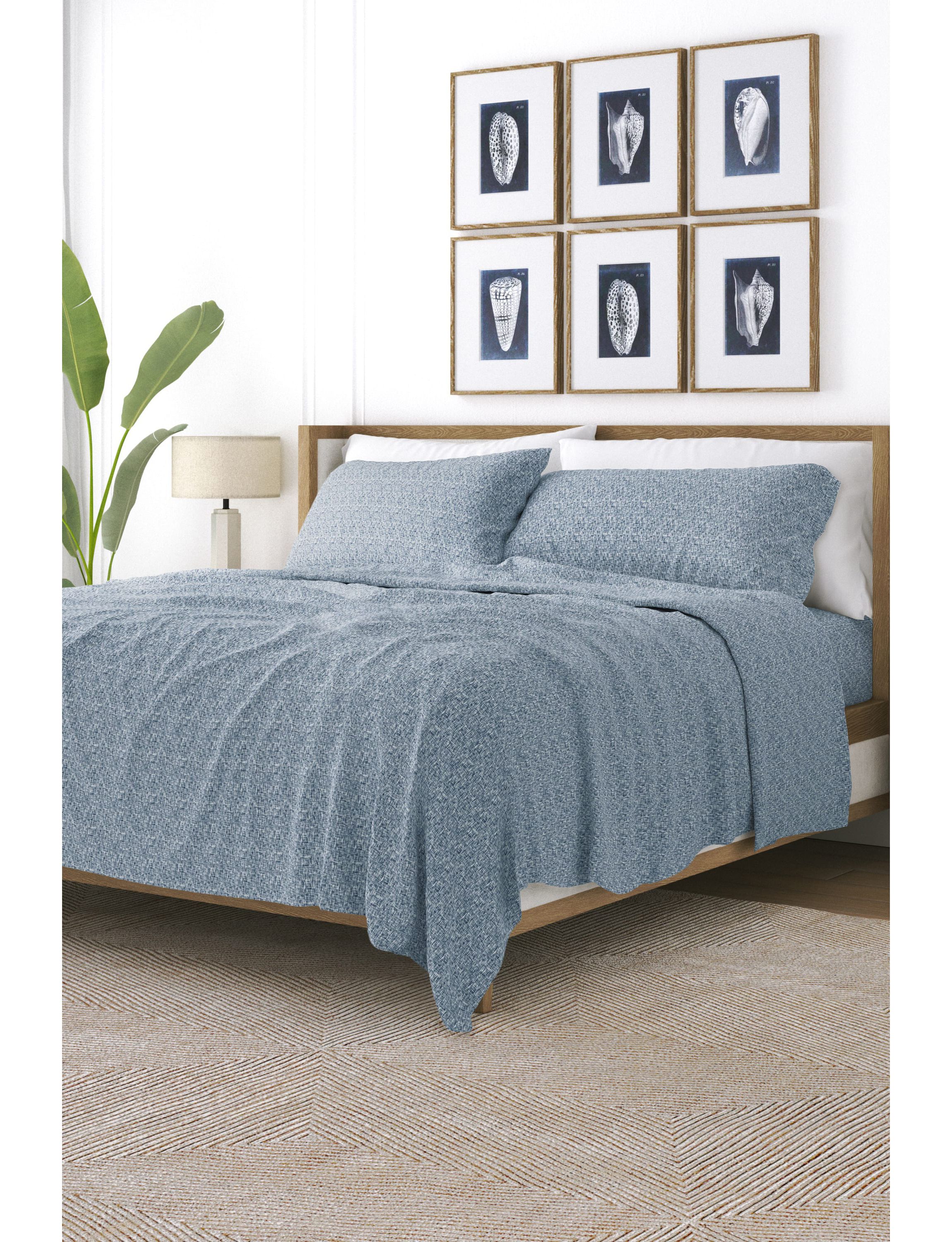 Sheet Set 4-Piece Patterned Microfiber Modern Elegance Ultra Soft Bedding