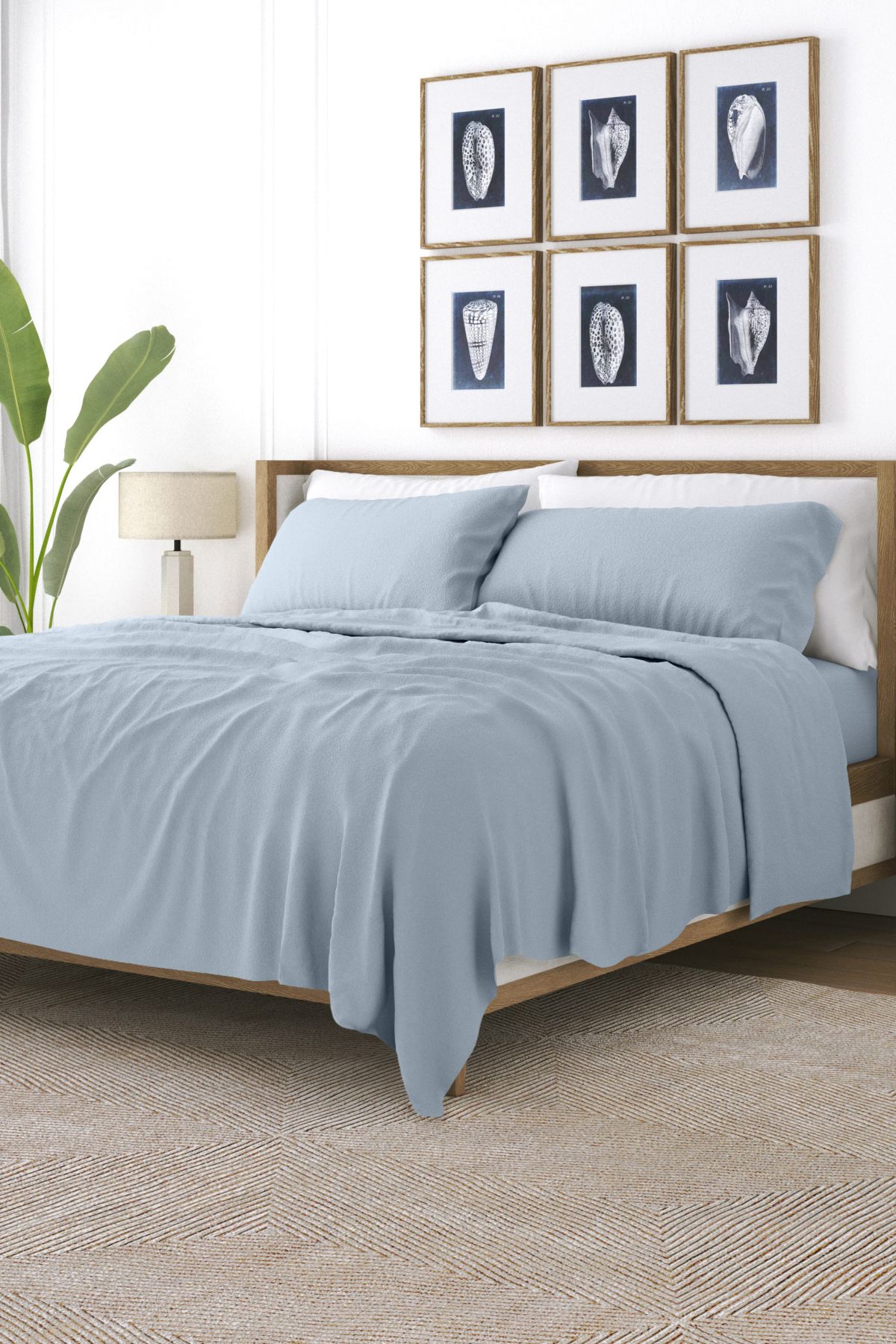 Sheet Set 4-Piece 100% Cotton Flannel Super Soft Bedding