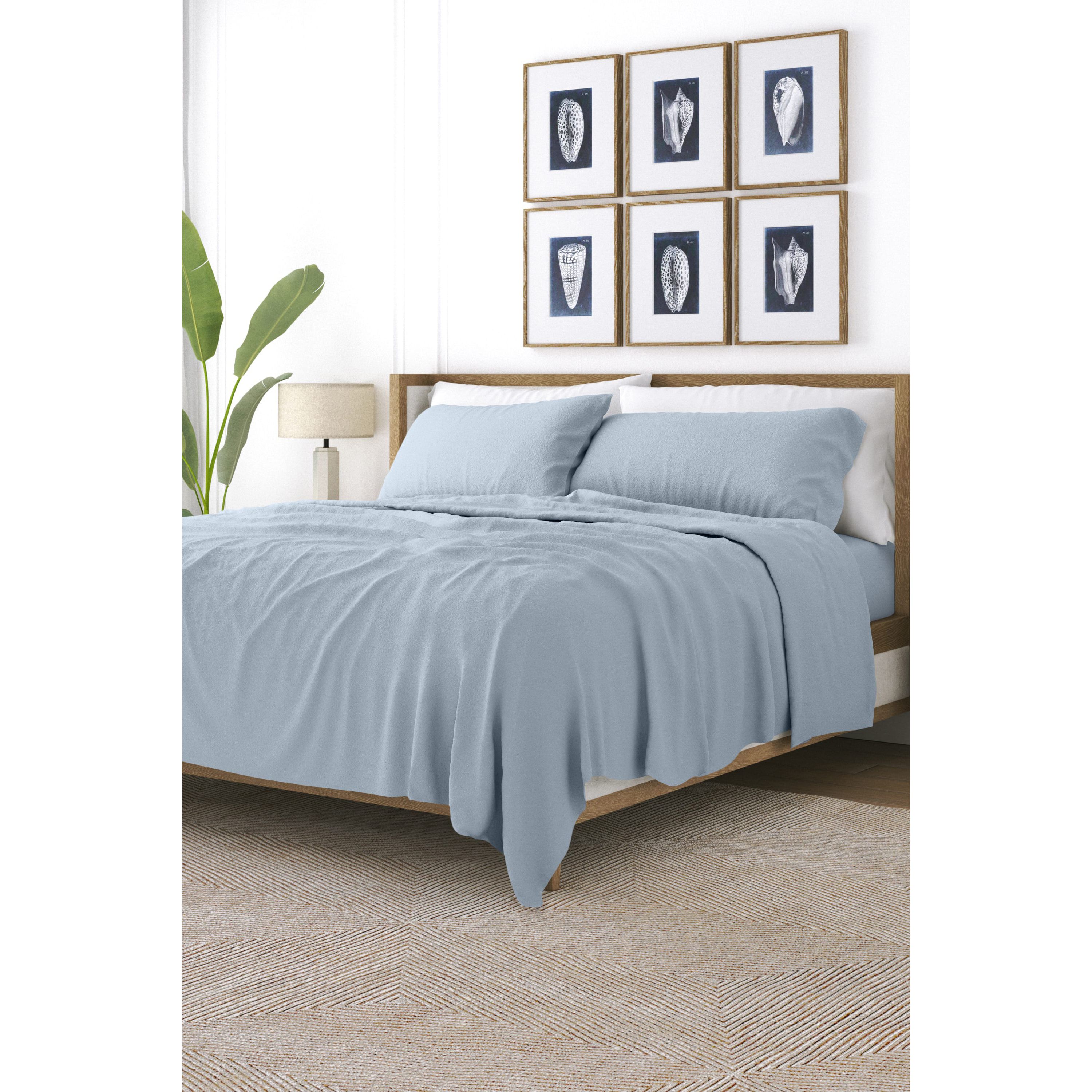 Sheet Set 4-Piece 100% Cotton Flannel Super Soft Bedding