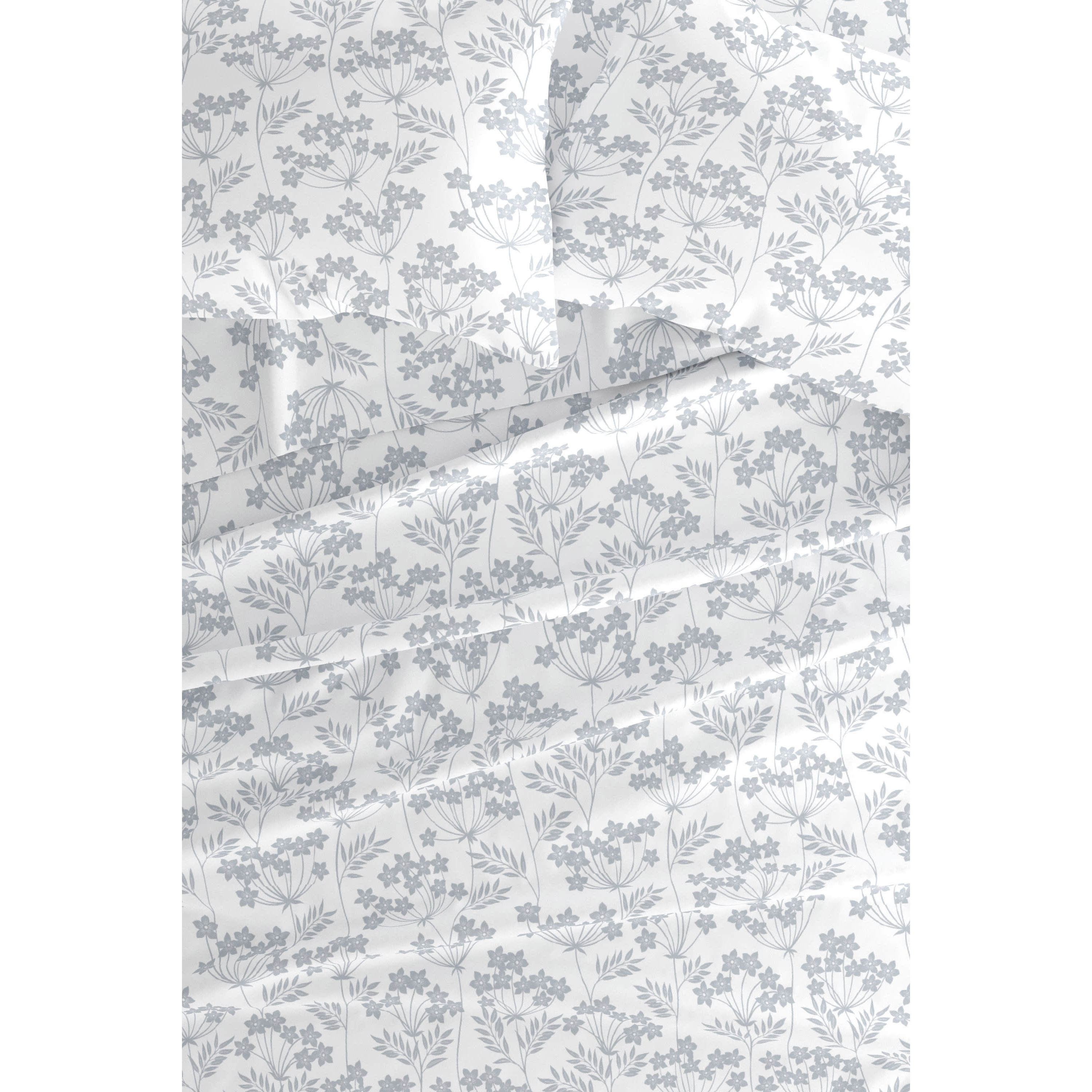 Sheet Set 4-Piece Patterned Microfiber Garden Farmhouse Ultra Soft Bedding