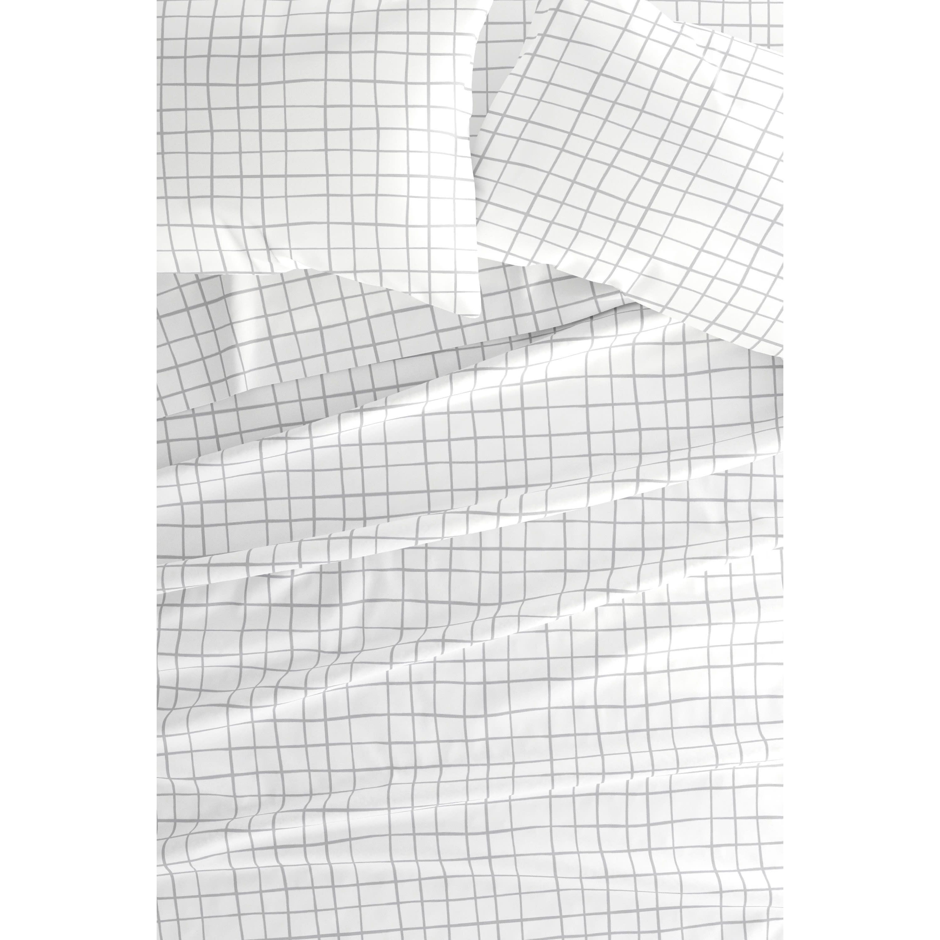 Sheet Set 3-Piece Patterned Microfiber Dots & Stripes Ultra Soft Bedding