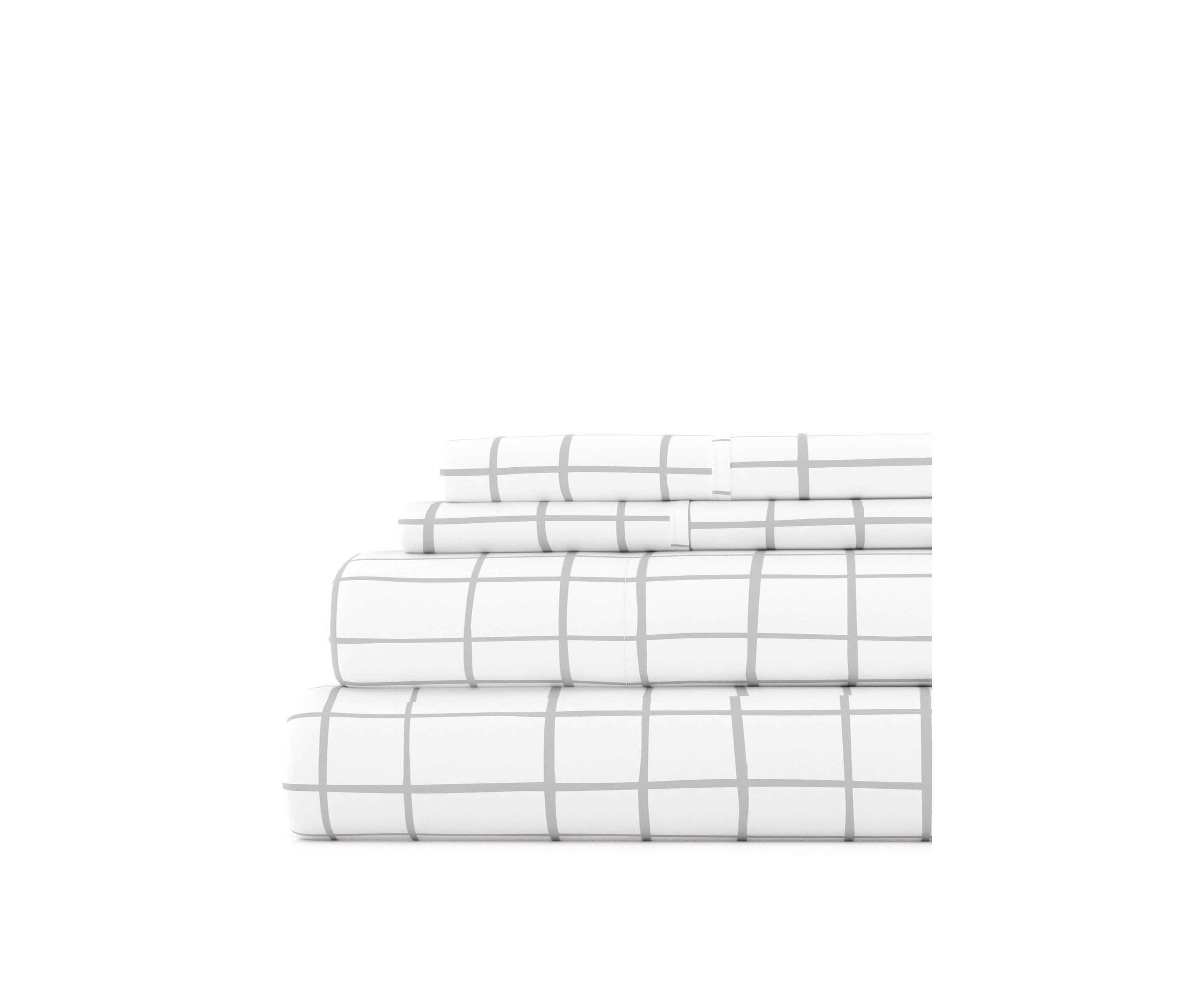 Sheet Set 3-Piece Patterned Microfiber Dots & Stripes Ultra Soft Bedding