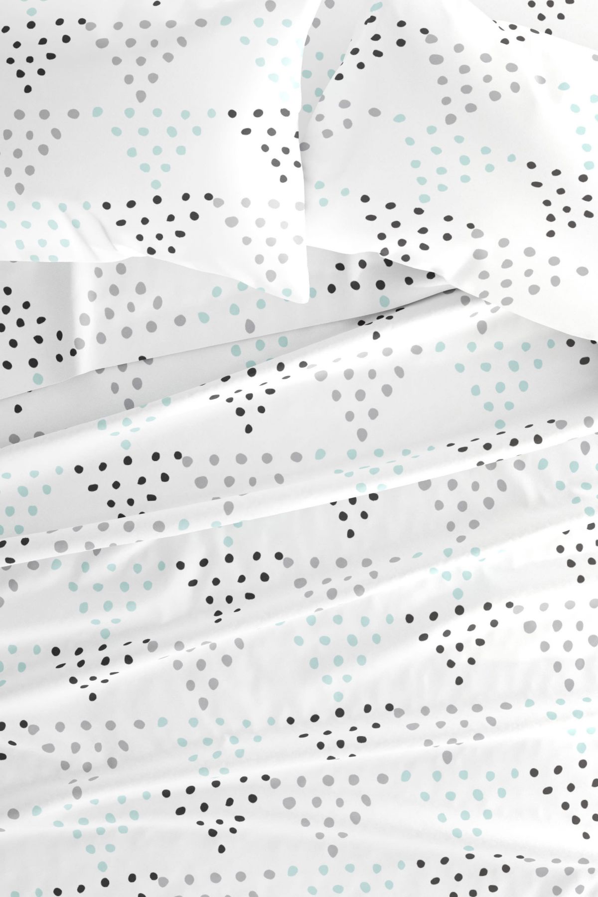 Sheet Set 4-Piece Patterned Microfiber Dots & Stripes Ultra Soft Bedding