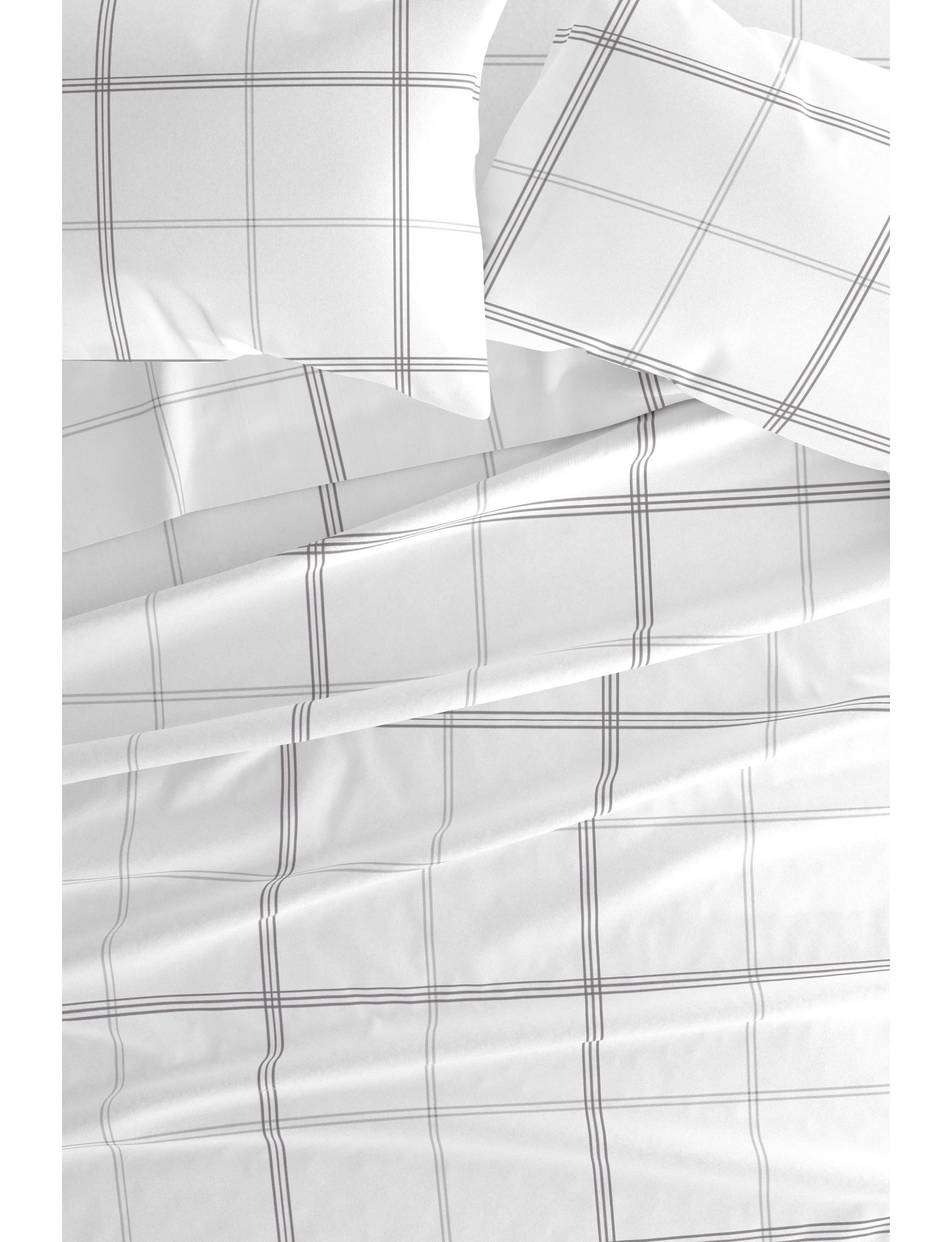 Sheet Set 4-Piece 100% Cotton Flannel Patterned Super Soft Bedding