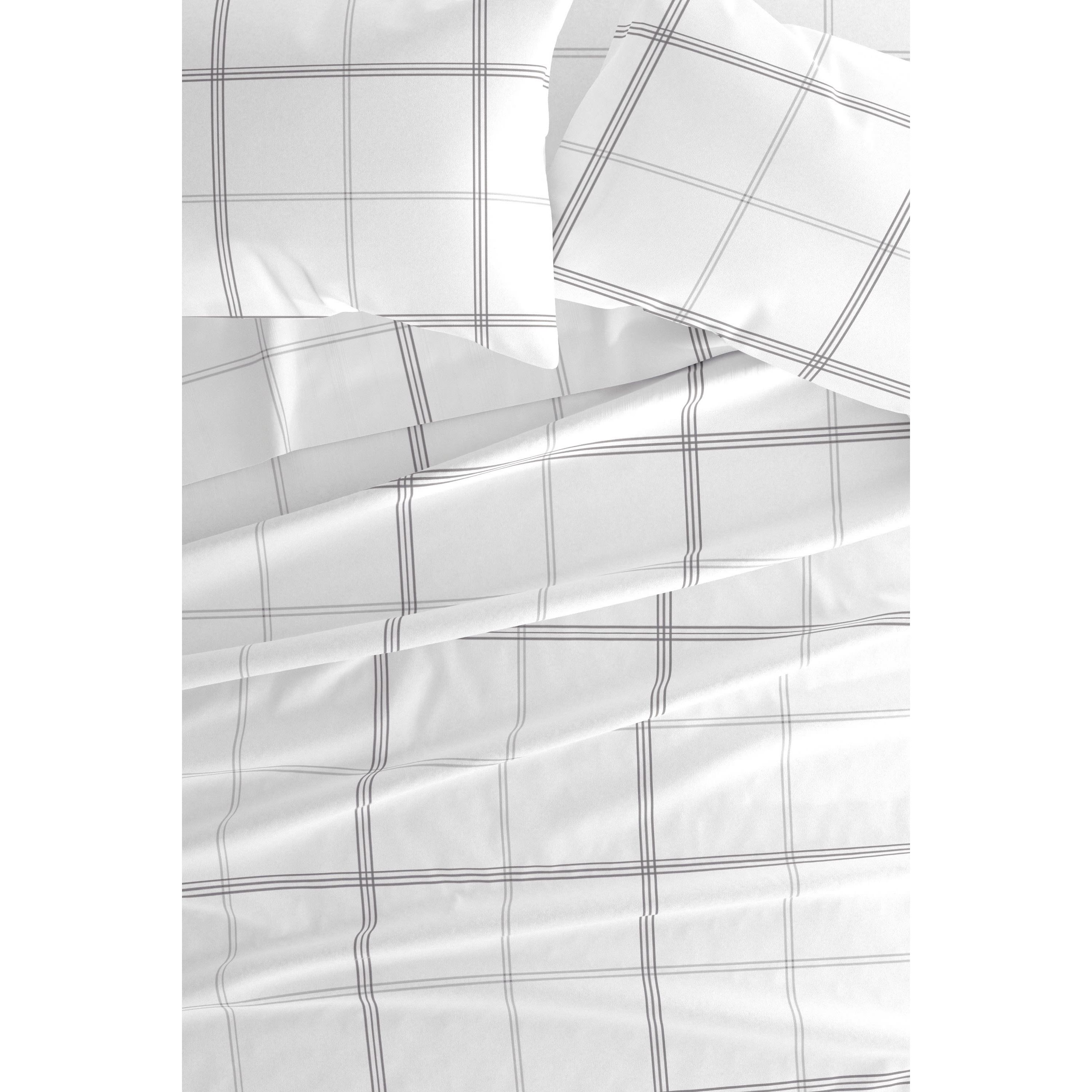 Sheet Set 4-Piece 100% Cotton Flannel Patterned Super Soft Bedding