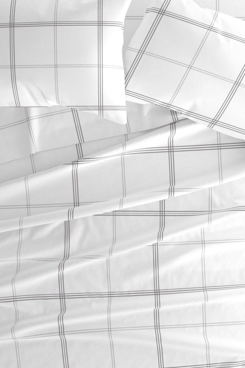 Sheet Set 4-Piece 100% Cotton Flannel Patterned Super Soft Bedding