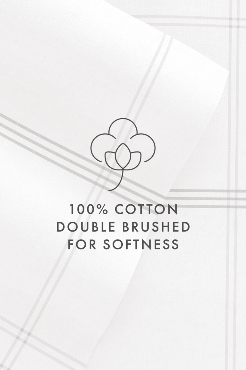 Sheet Set 4-Piece 100% Cotton Flannel Patterned Super Soft Bedding