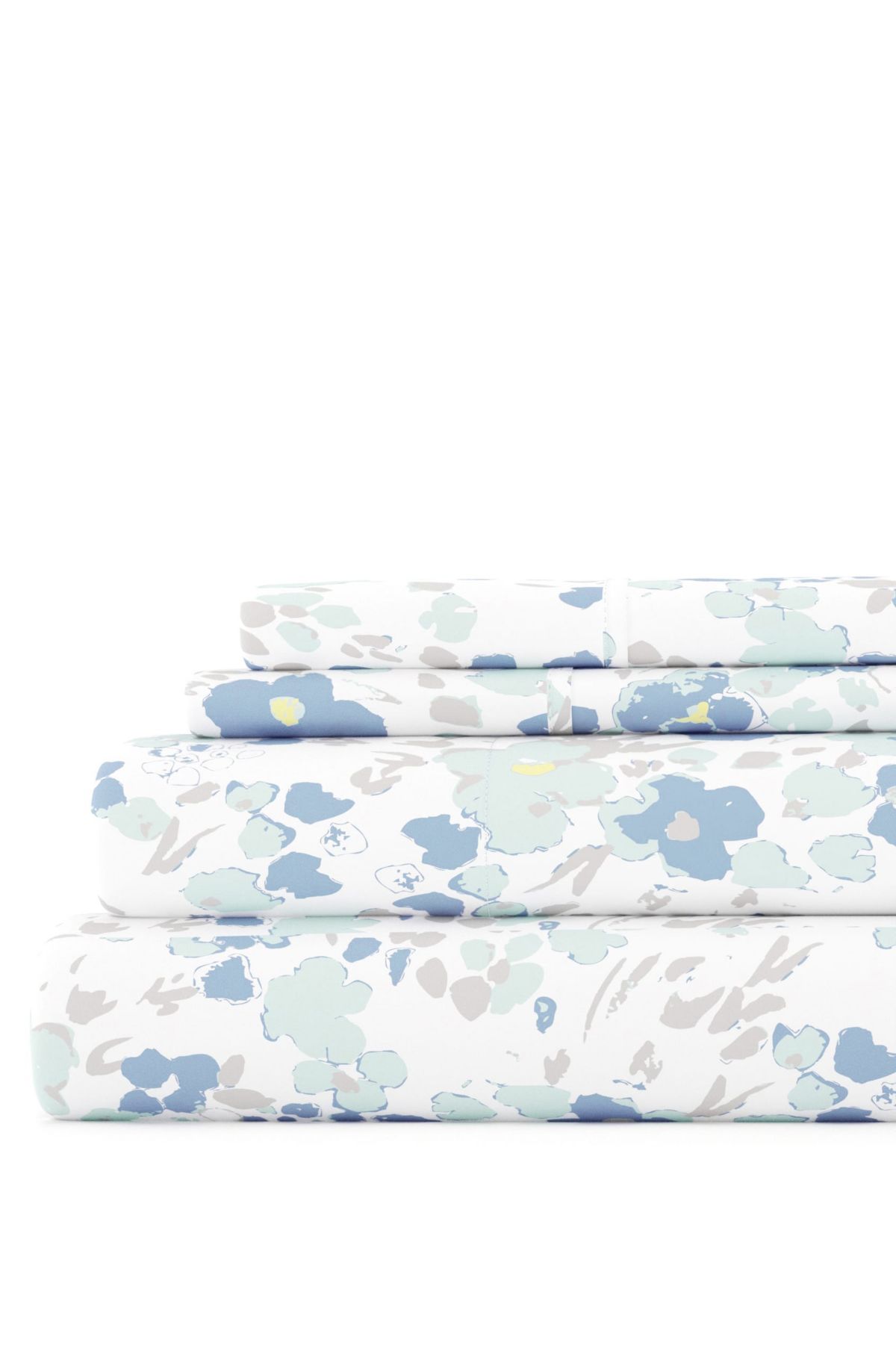 Sheet Set 4-Piece Patterned Microfiber Garden Farmhouse Ultra Soft Bedding