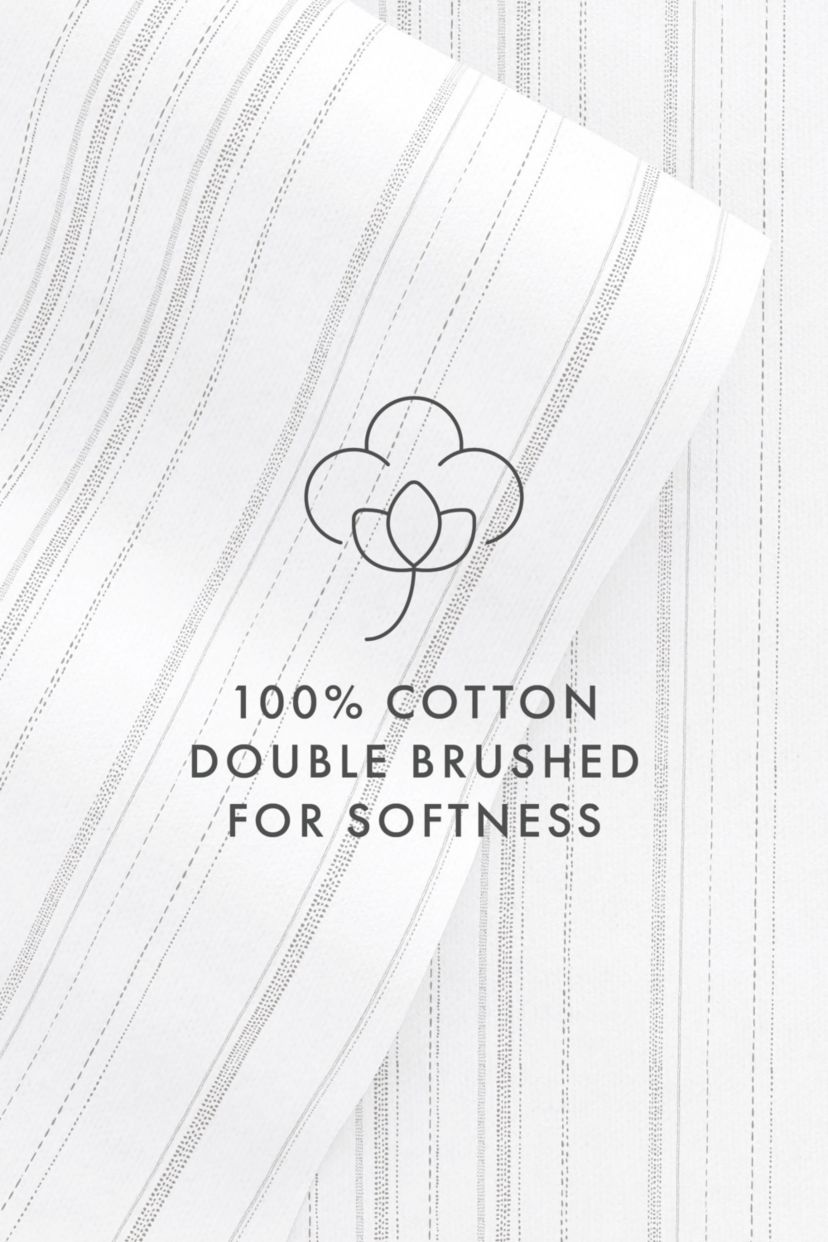 Sheet Set 4-Piece 100% Cotton Flannel Patterned Super Soft Bedding