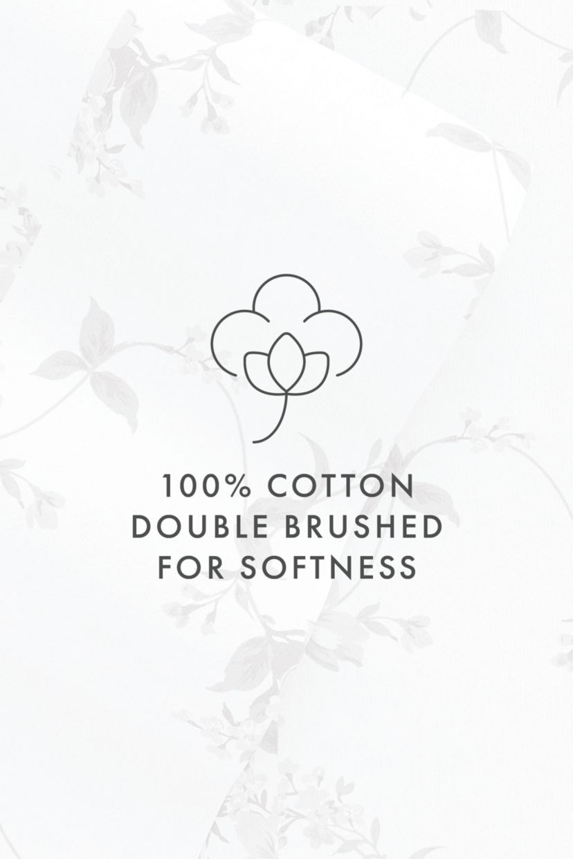 Sheet Set 4-Piece 100% Cotton Flannel Patterned Super Soft Bedding