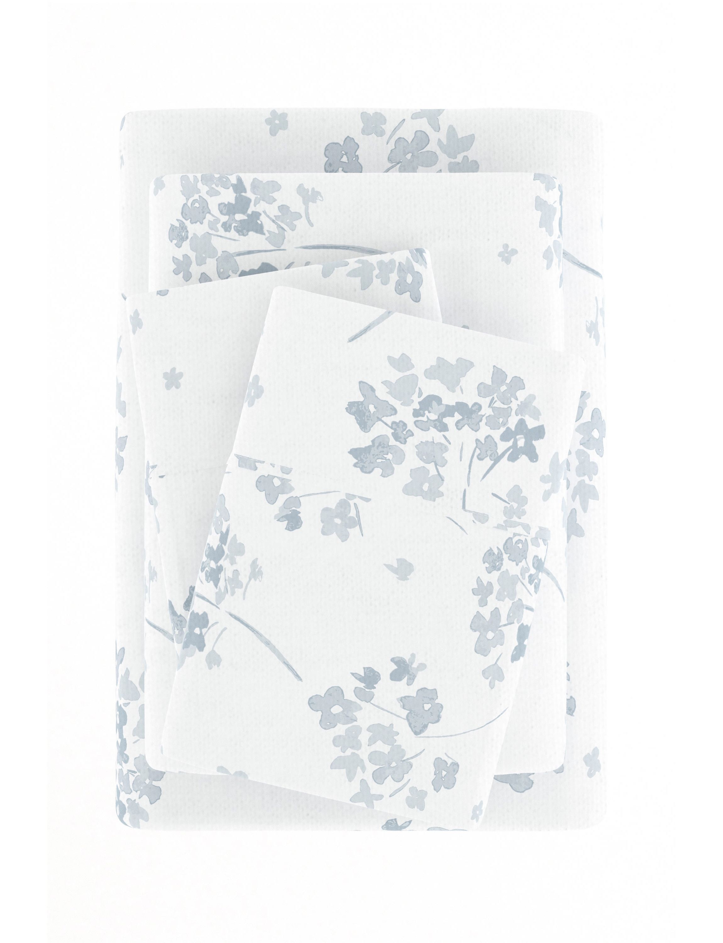 Sheet Set 4-Piece 100% Cotton Flannel Patterned Super Soft Bedding