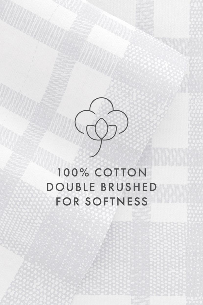 Sheet Set 4-Piece 100% Cotton Flannel Patterned Super Soft Bedding