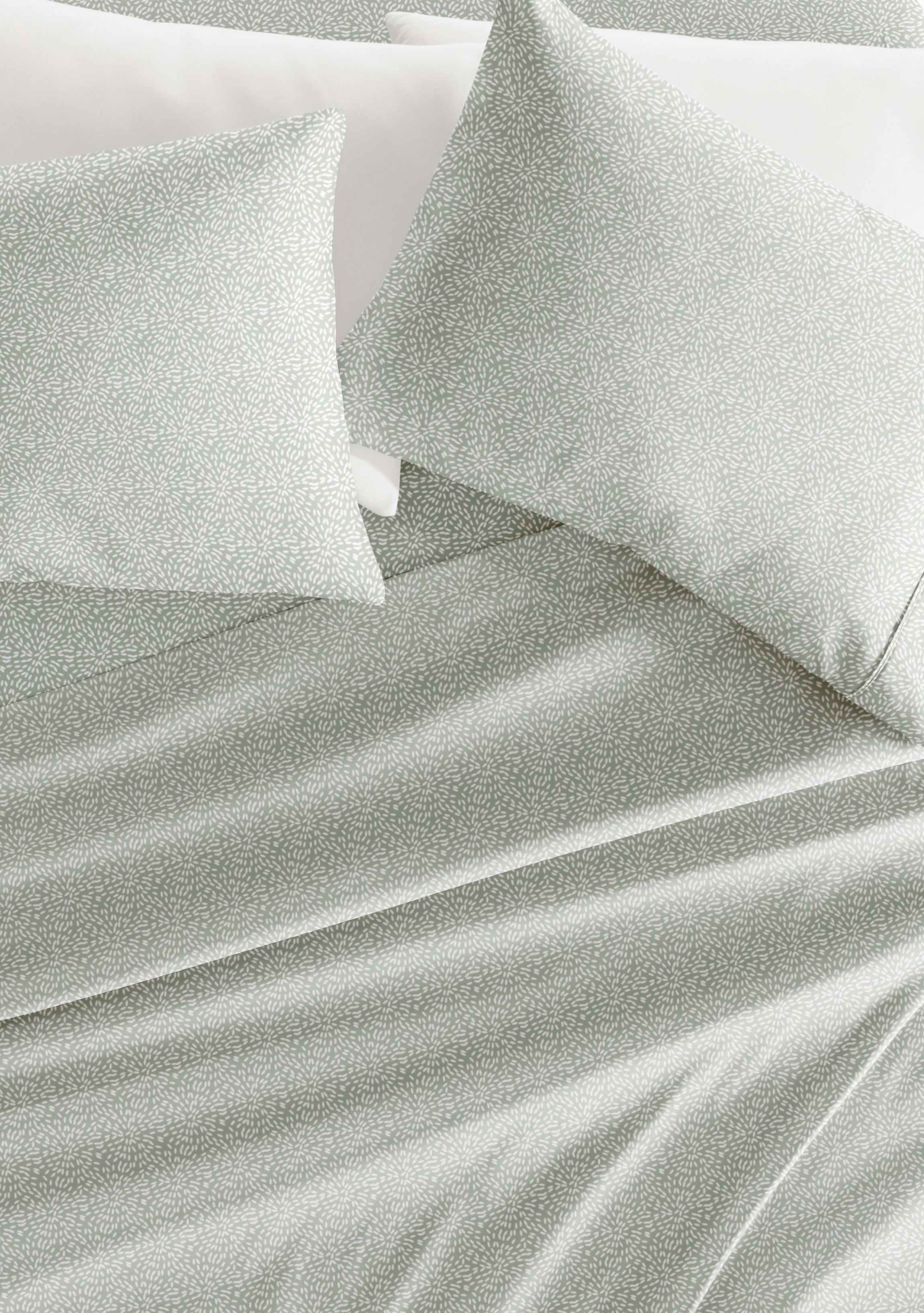 Sheet Set Patterned Microfiber Ultra Soft Bedding in Modern Circles