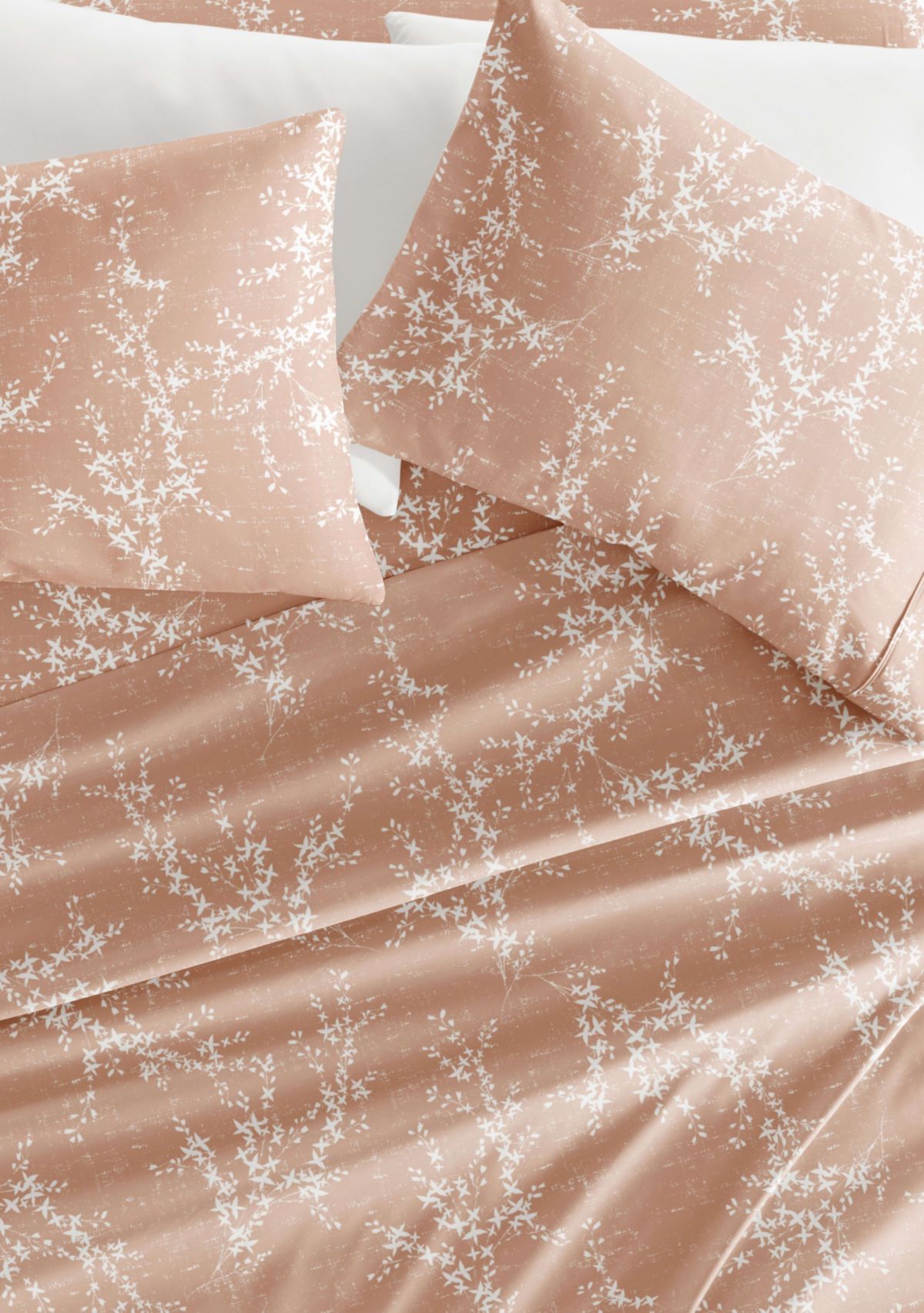 Sheet Set Patterned Microfiber Ultra Soft Bedding in Distressed Willow