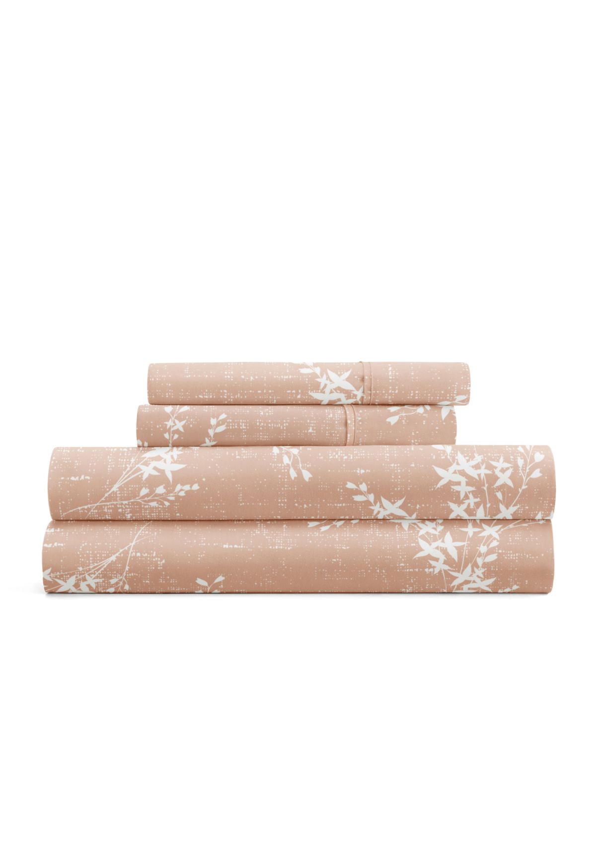 Sheet Set Patterned Microfiber Ultra Soft Bedding in Distressed Willow