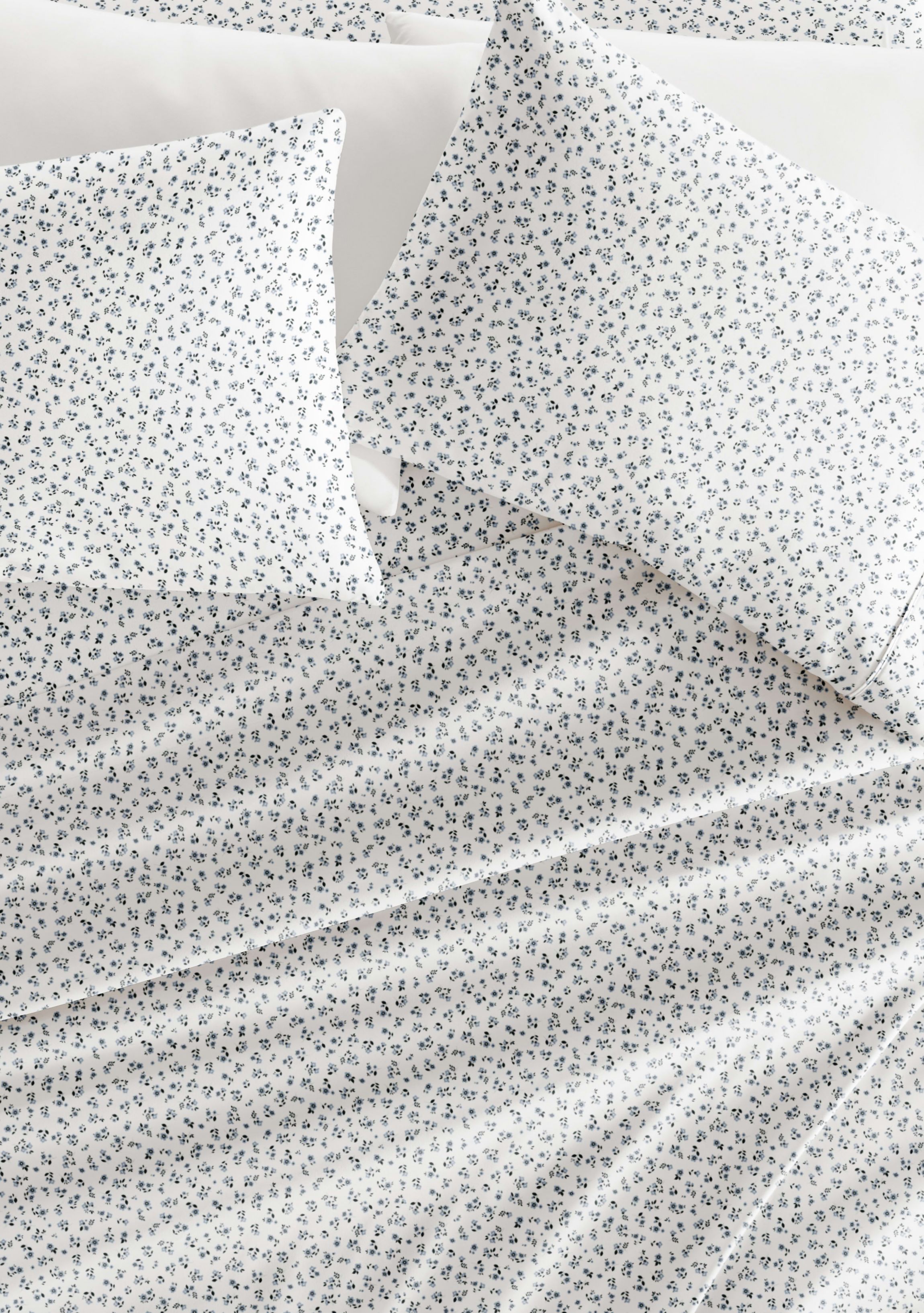 Sheet Set Patterned Microfiber Ultra Soft Bedding in Ditsy Floral