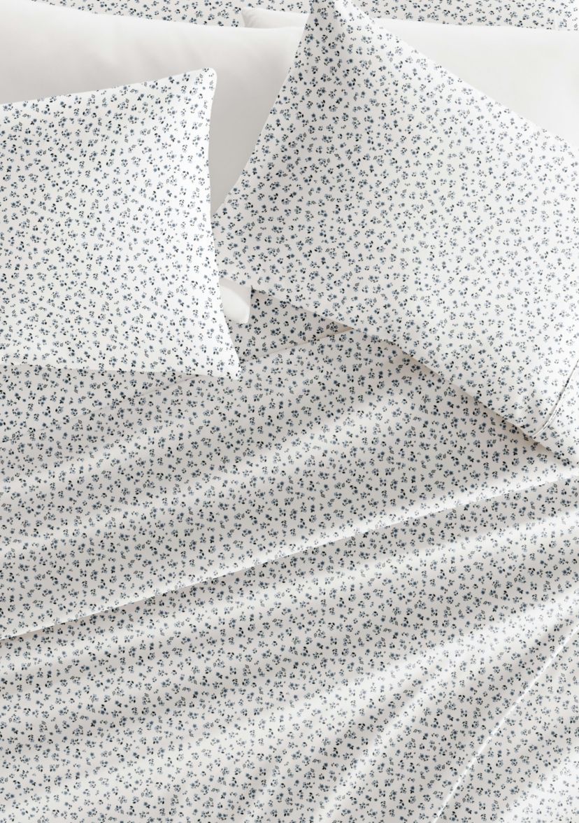 Sheet Set Patterned Microfiber Ultra Soft Bedding in Ditsy Floral