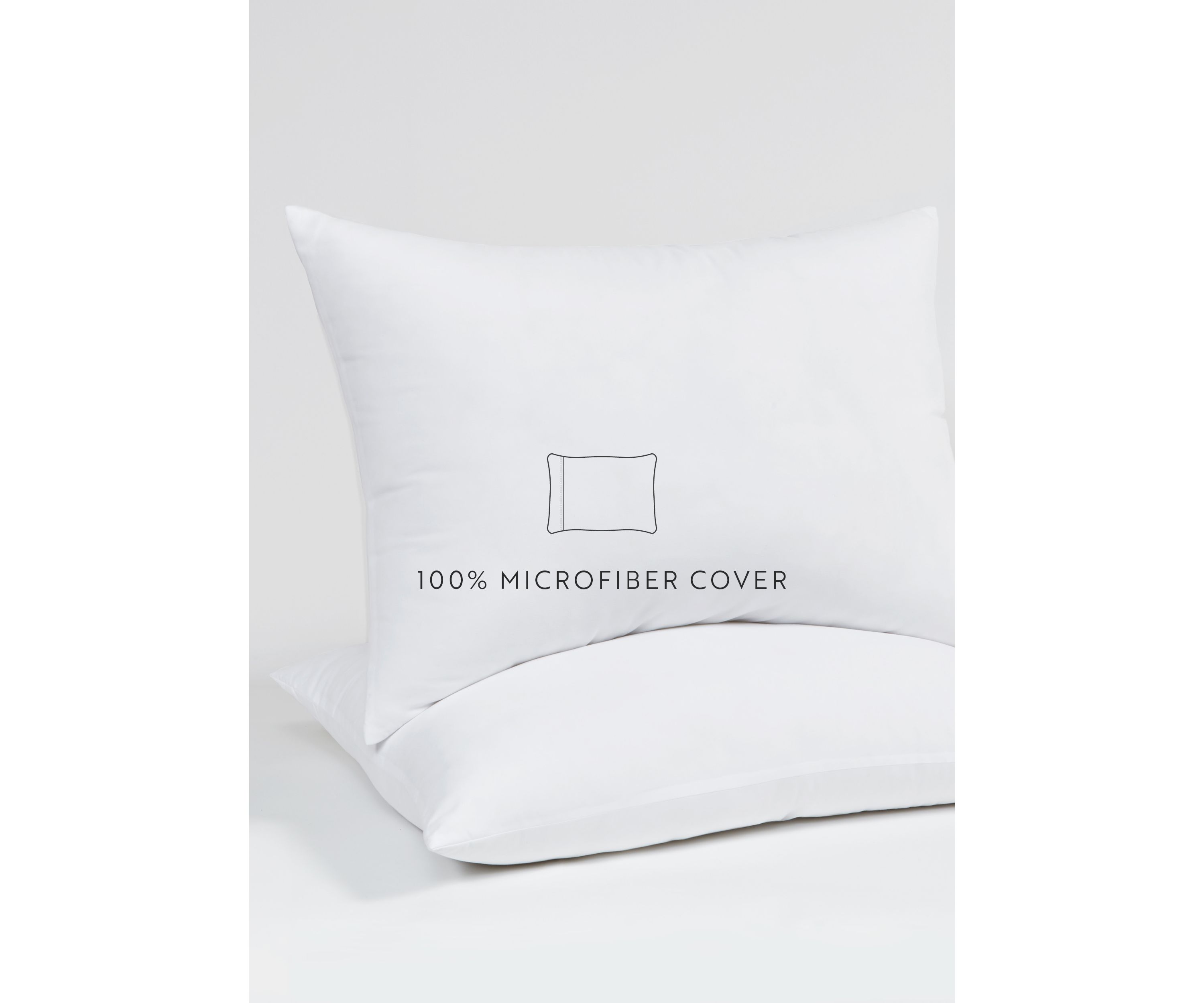 2-Pack Plush Bed Pillows Set