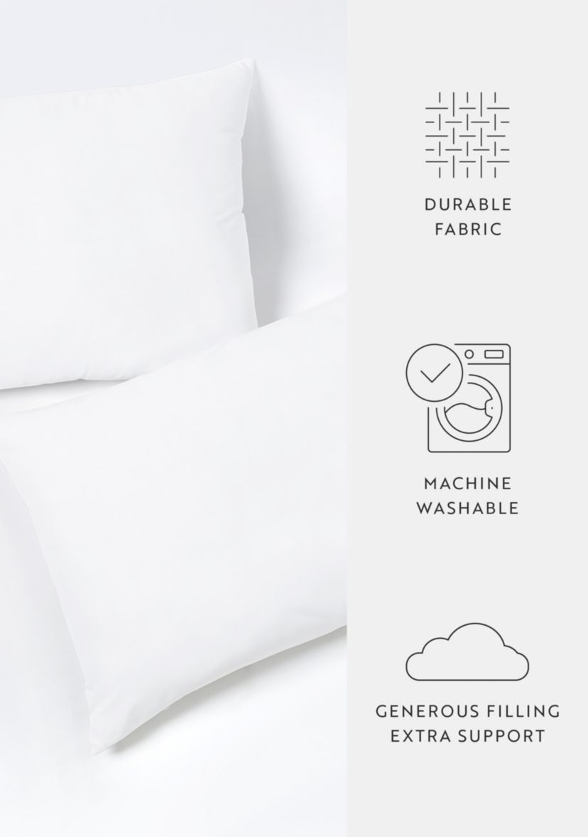 2-Pack Plush Bed Pillows Set