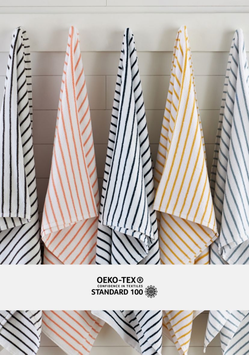 4-Pack 100% Cotton Navy Stripe Cabana Beach Towels