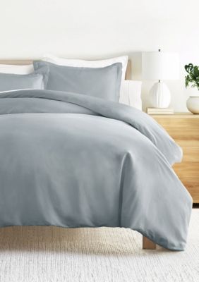 Luxury Inn Ultra Soft 100% Cotton Comforter & Duvet Cover Bundle, Blue, California King