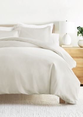 Luxury Inn Ultra Soft 100% Cotton Comforter & Duvet Cover Bundle, Ivory, California King