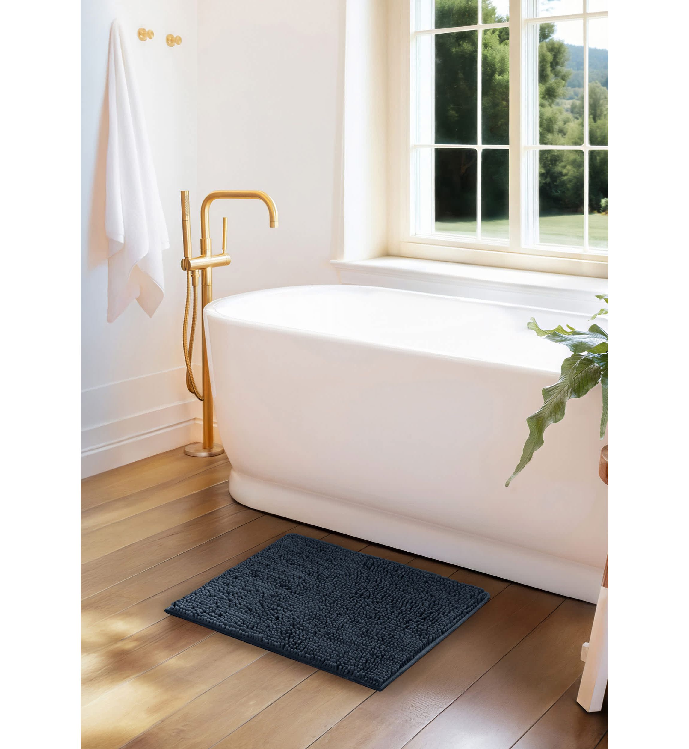 Ultra Soft 24"x 17" Chenille Bath Mat