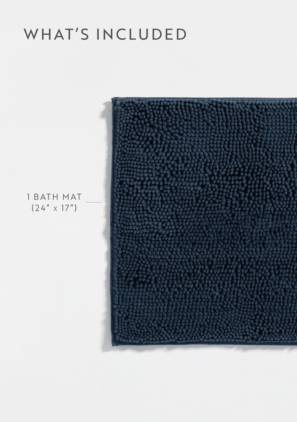 Ultra Soft 24"x 17" Chenille Bath Mat