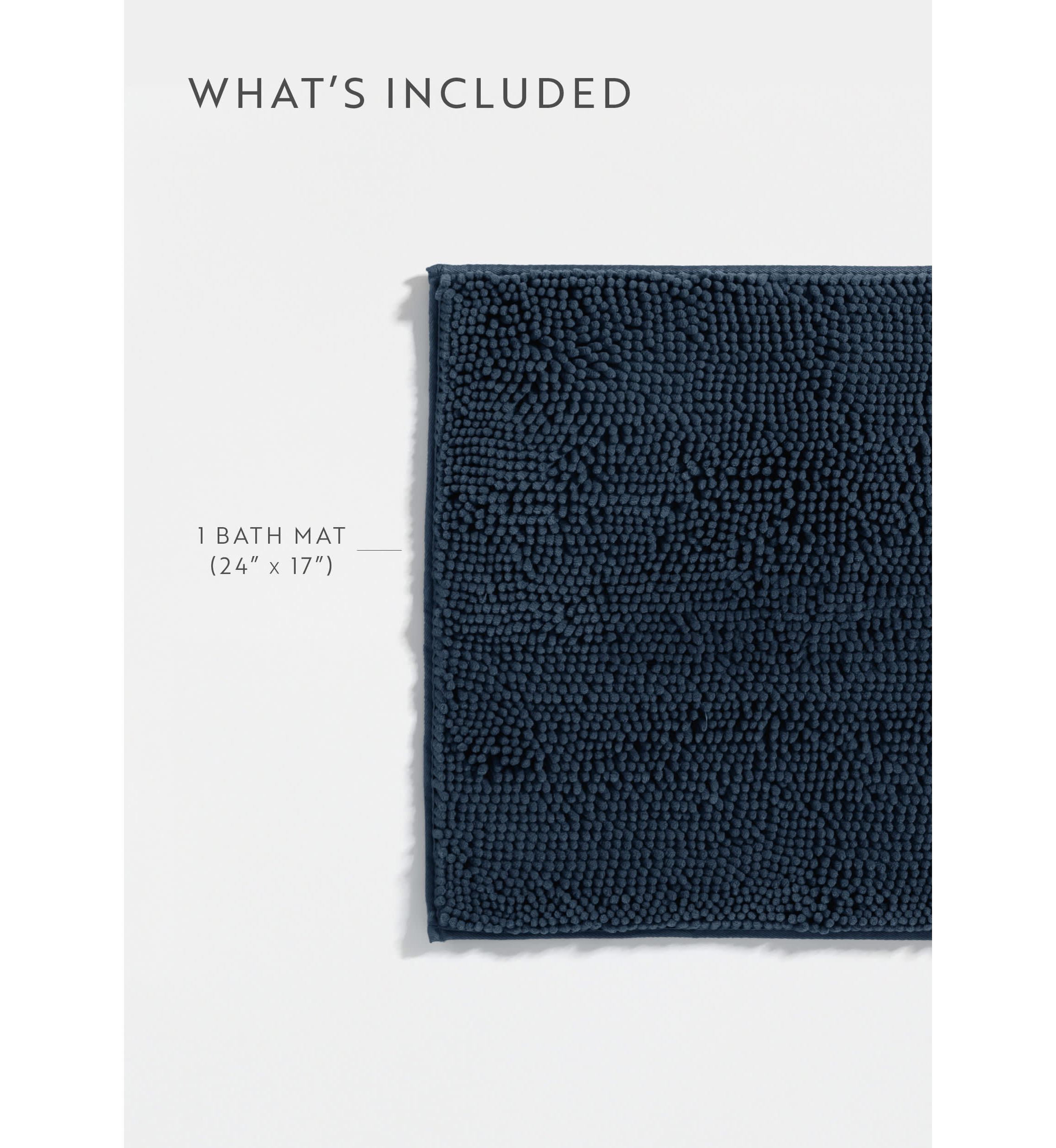 Ultra Soft 24"x 17" Chenille Bath Mat