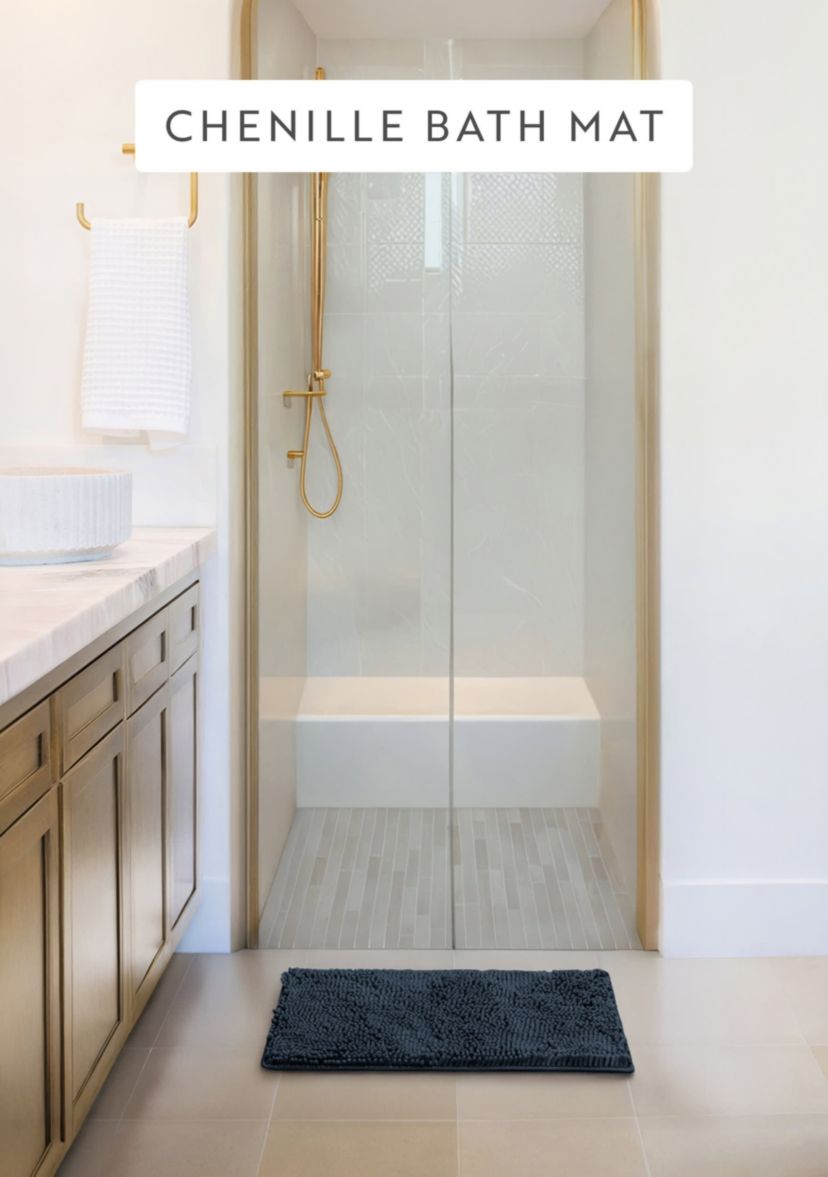 Ultra Soft 24"x 17" Chenille Bath Mat