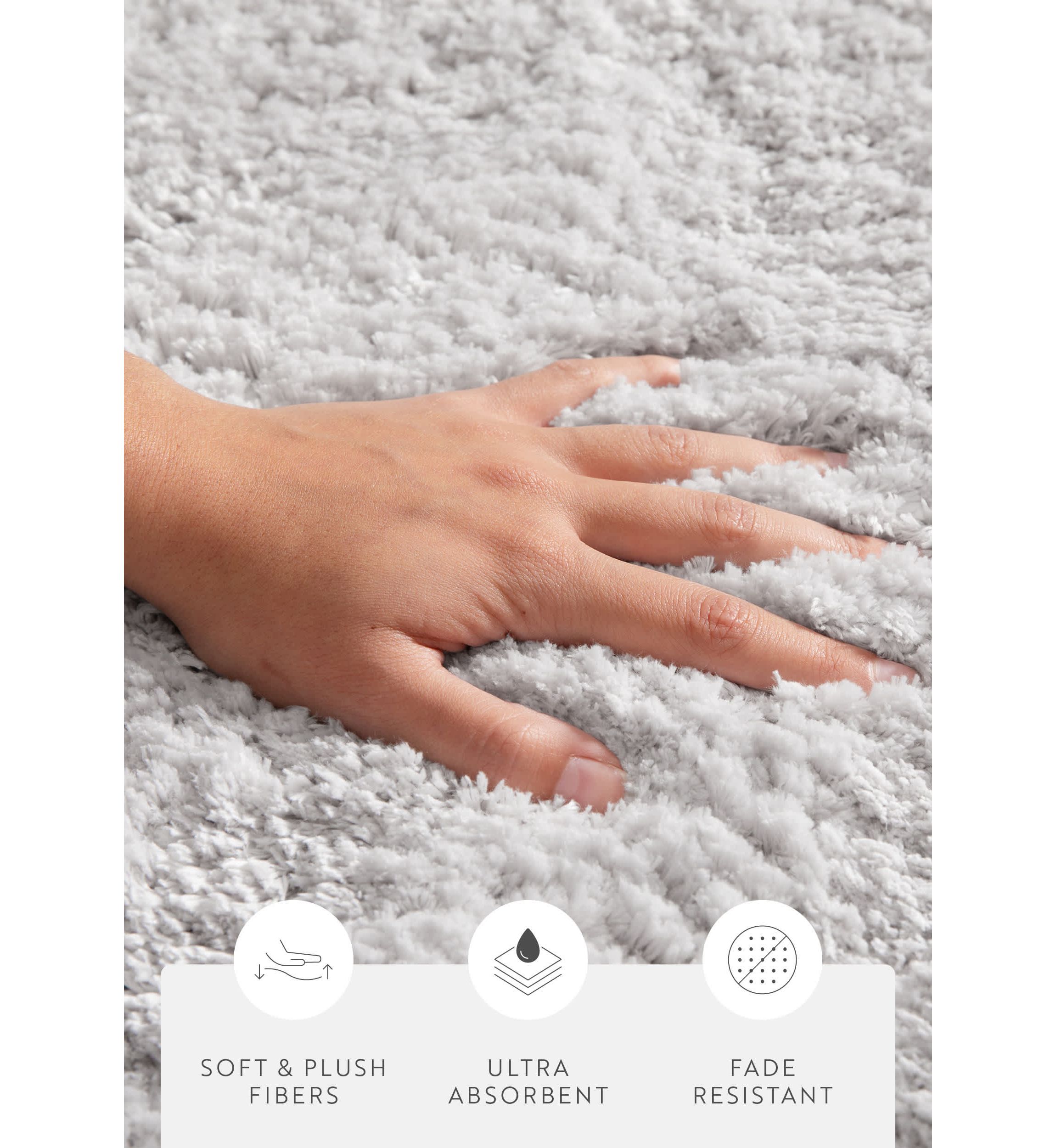 Ultra Soft 24"x 17" Plush Bath Mat