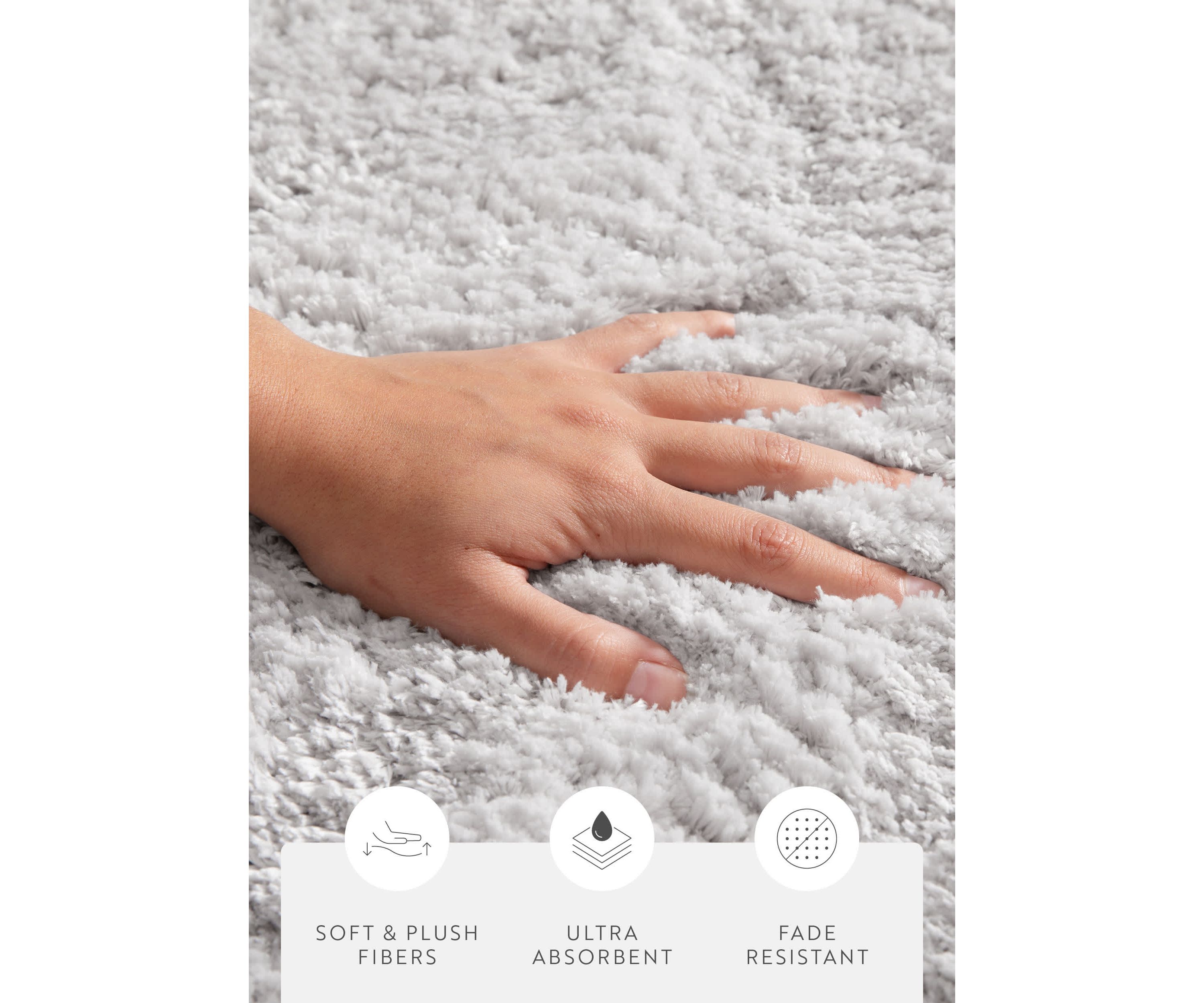 Ultra Soft 24"x 17" Plush Bath Mat