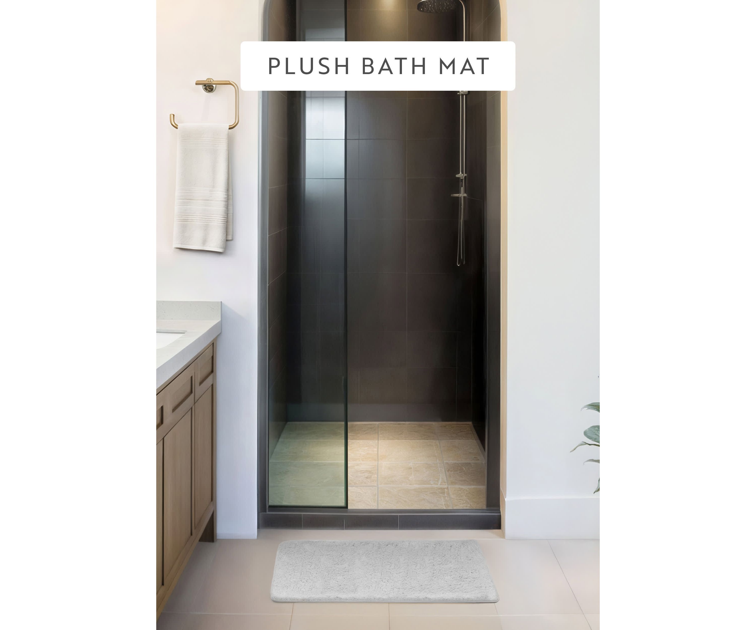 Ultra Soft 24"x 17" Plush Bath Mat