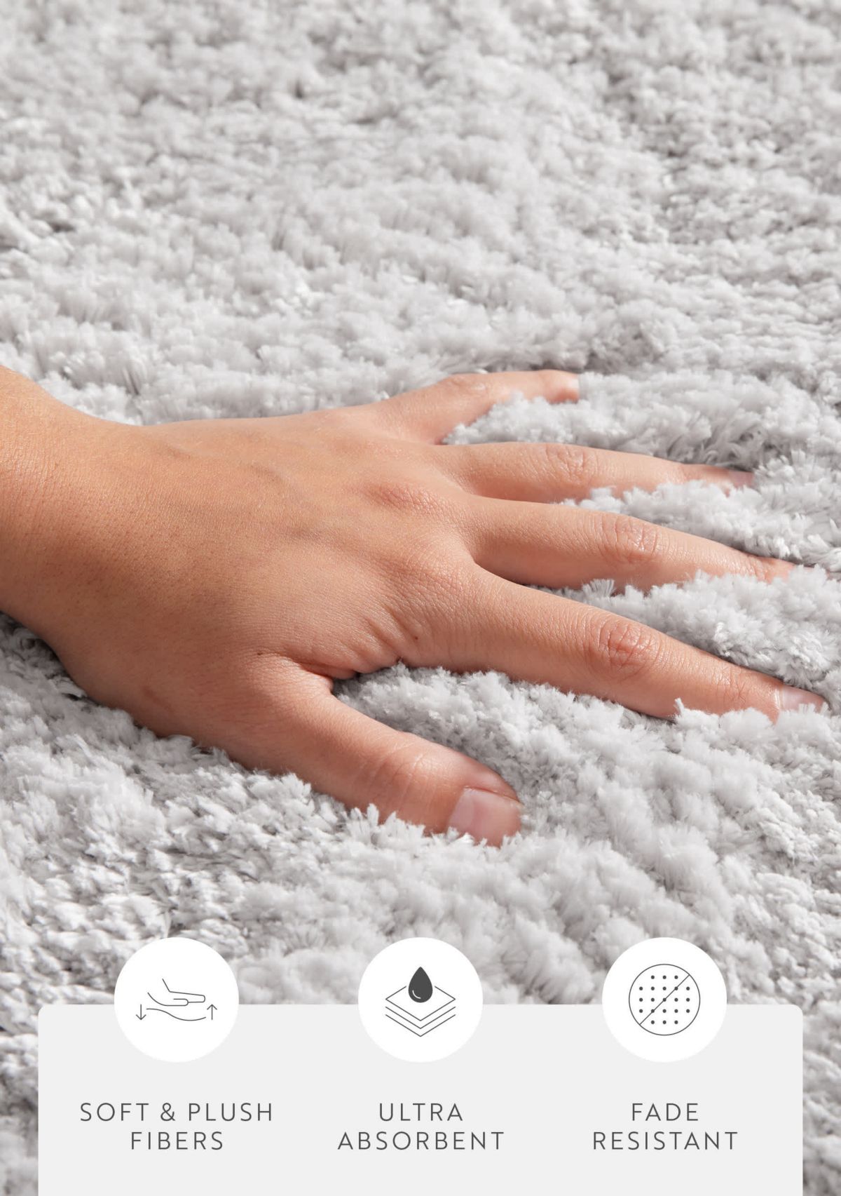 Ultra Soft 34"x 21" Plush Bath Mat