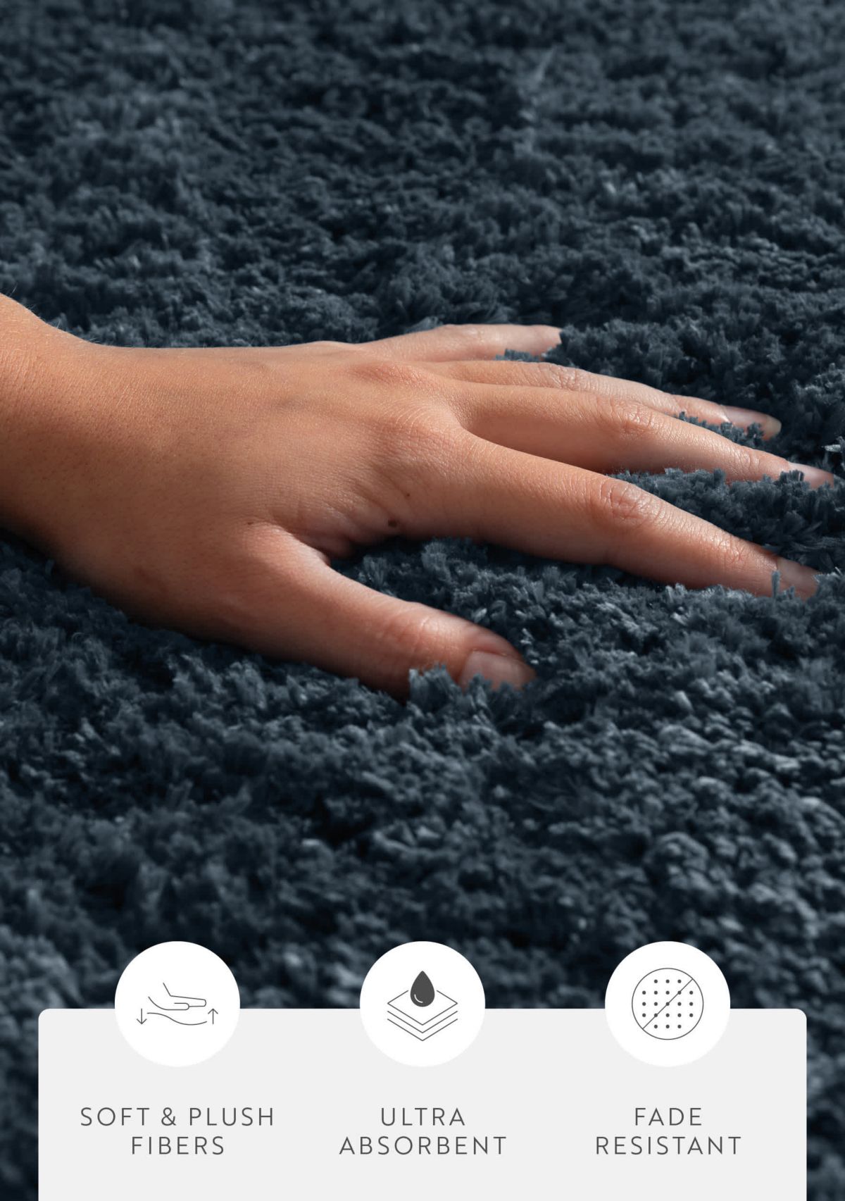 Ultra Soft 34"x 21" Plush Bath Mat