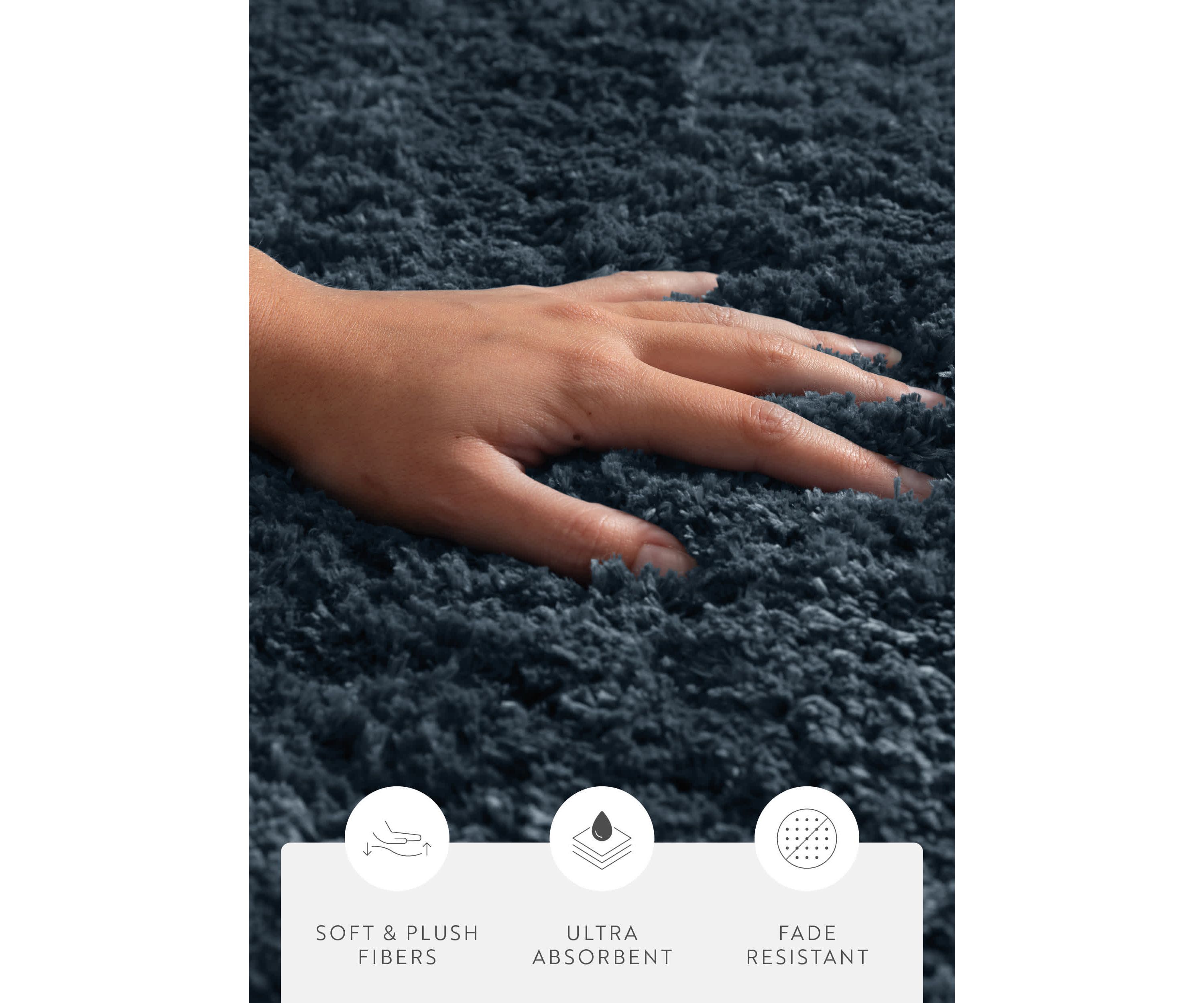 Ultra Soft 34"x 21" Plush Bath Mat