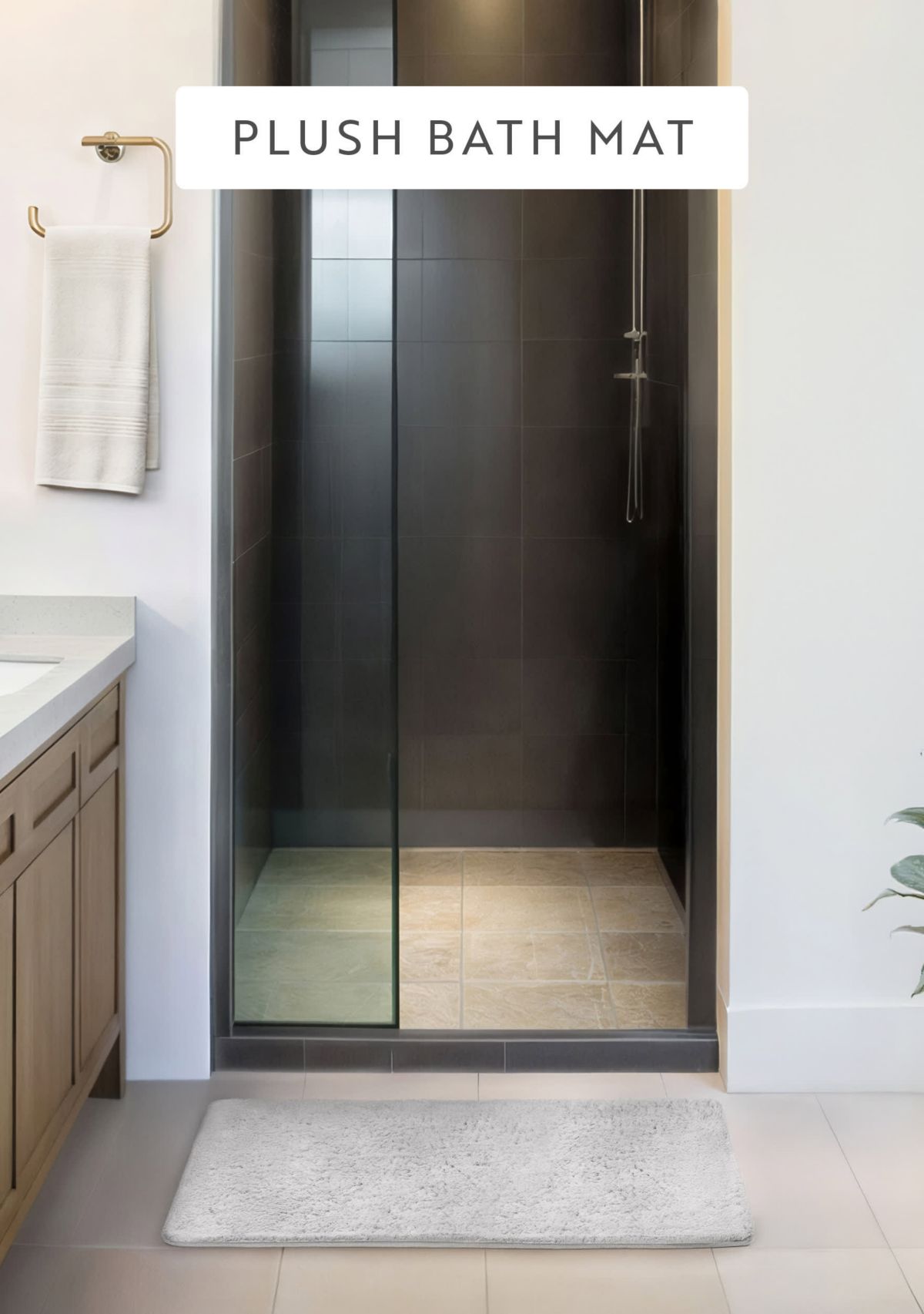 Ultra Soft 34"x 21" Plush Bath Mat