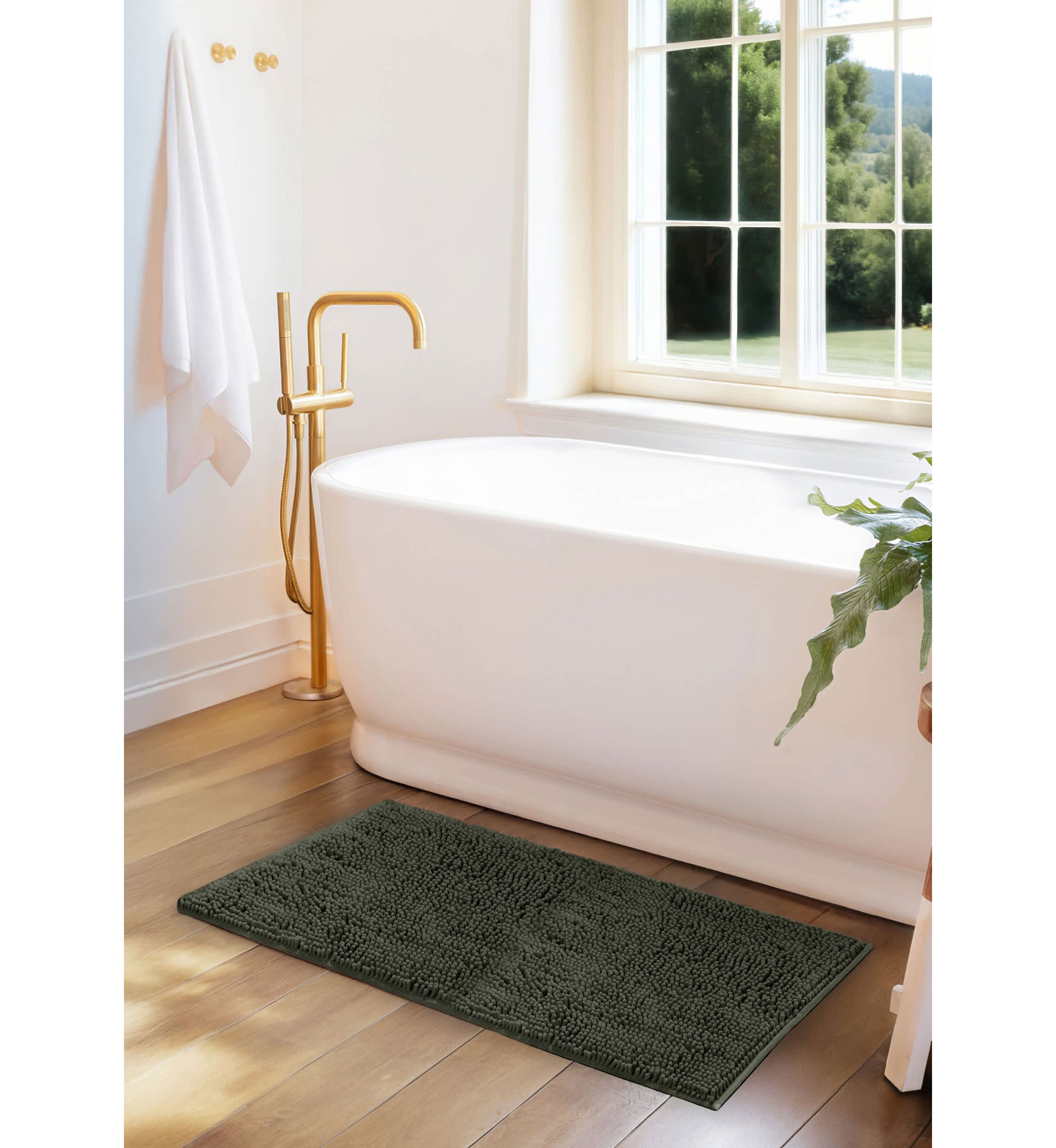 Ultra Soft 34"x 21" Chenille Bath Mat