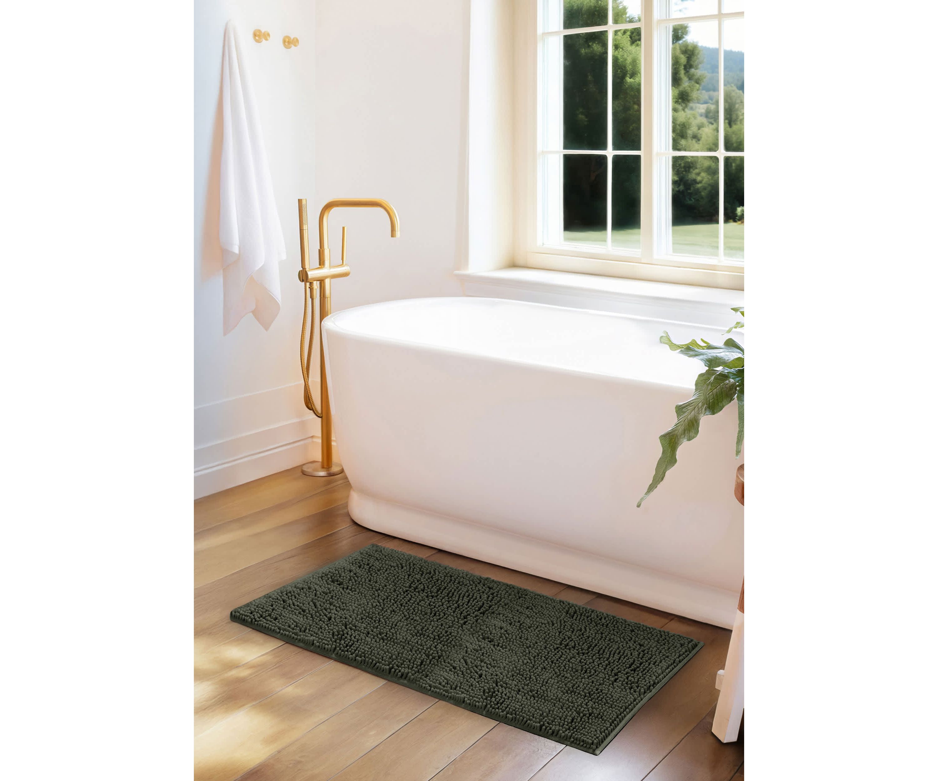 Ultra Soft 34"x 21" Chenille Bath Mat