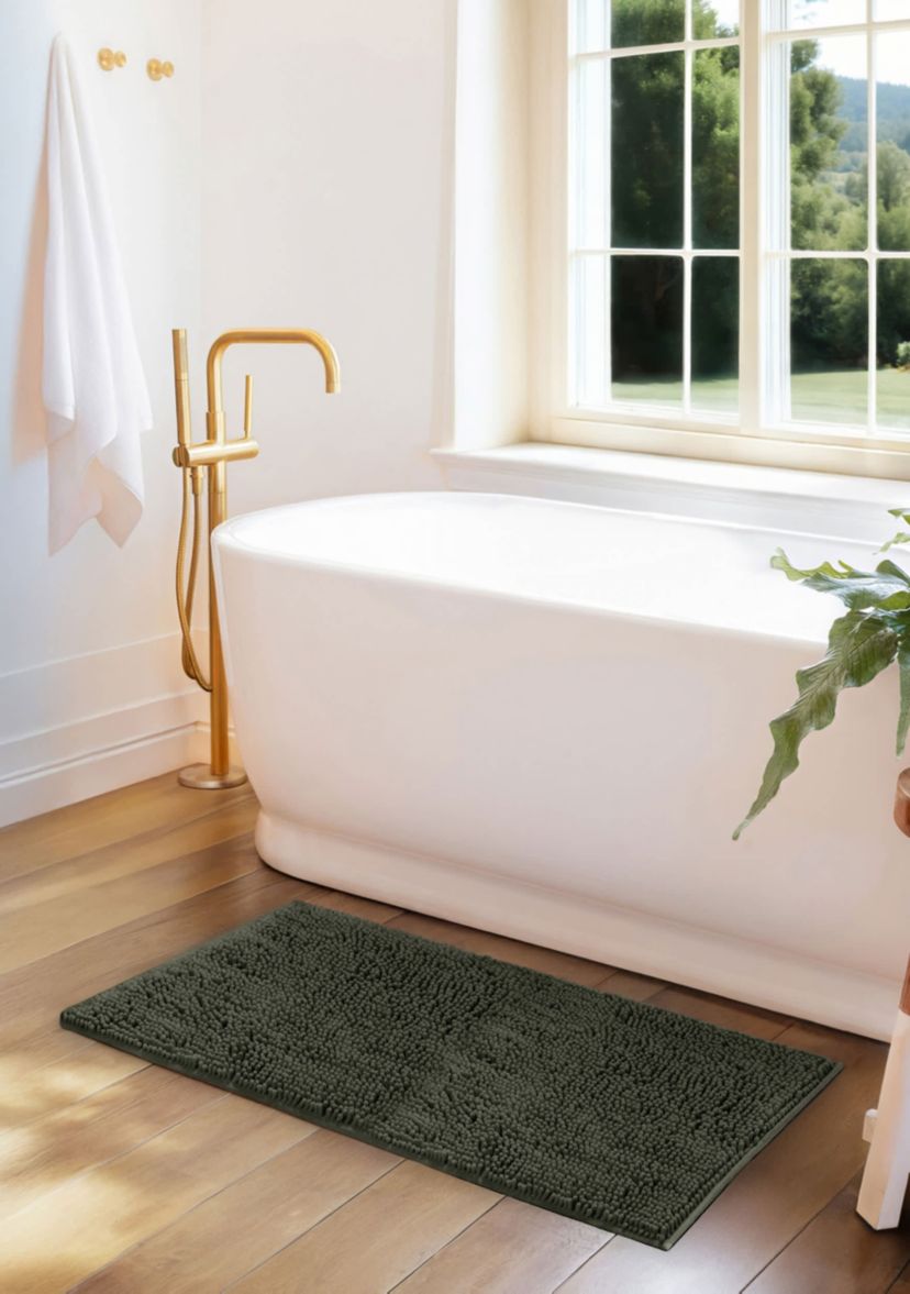 Ultra Soft 34"x 21" Chenille Bath Mat
