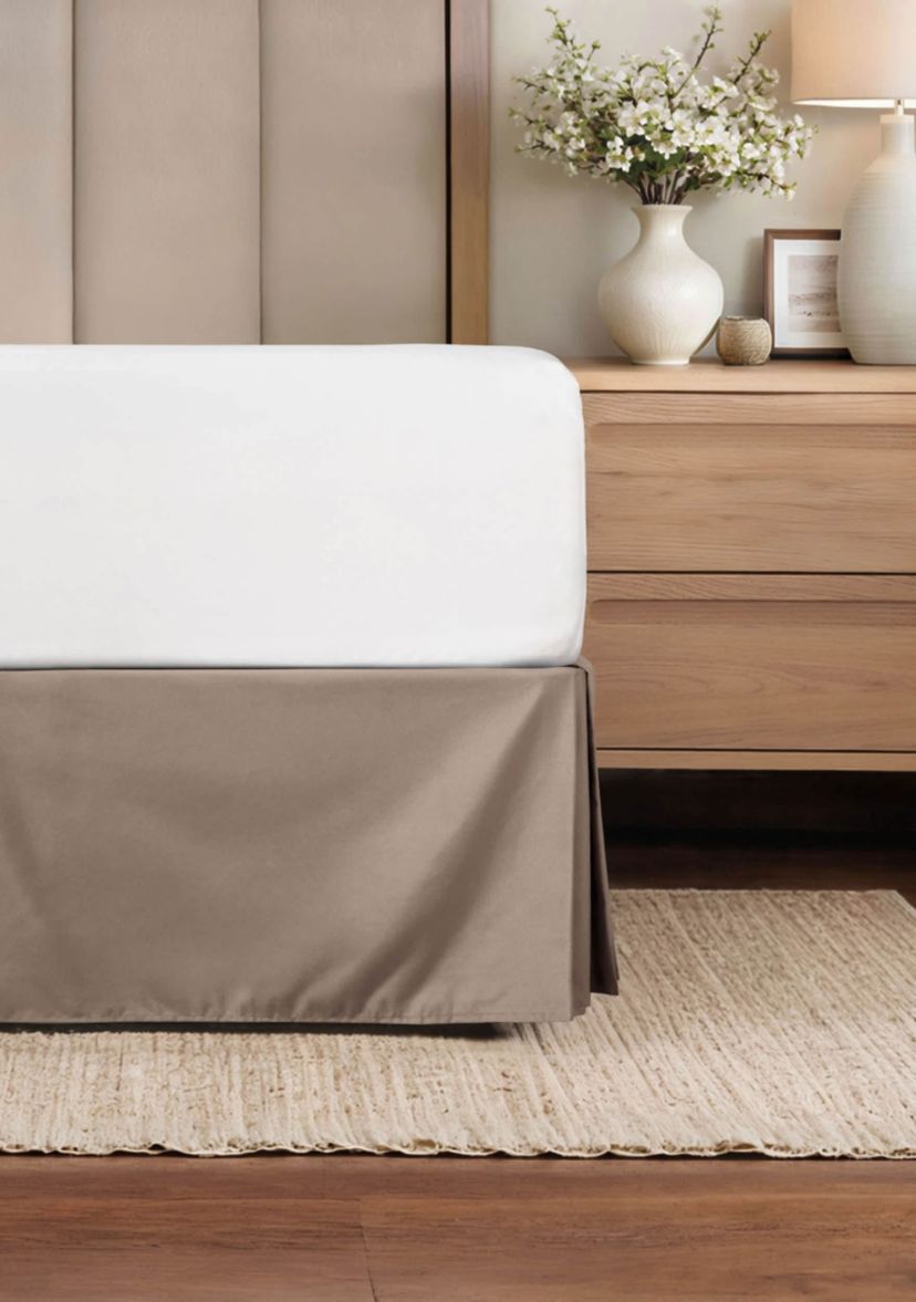 Premium Pleated Dust Ruffle Bed Skirt