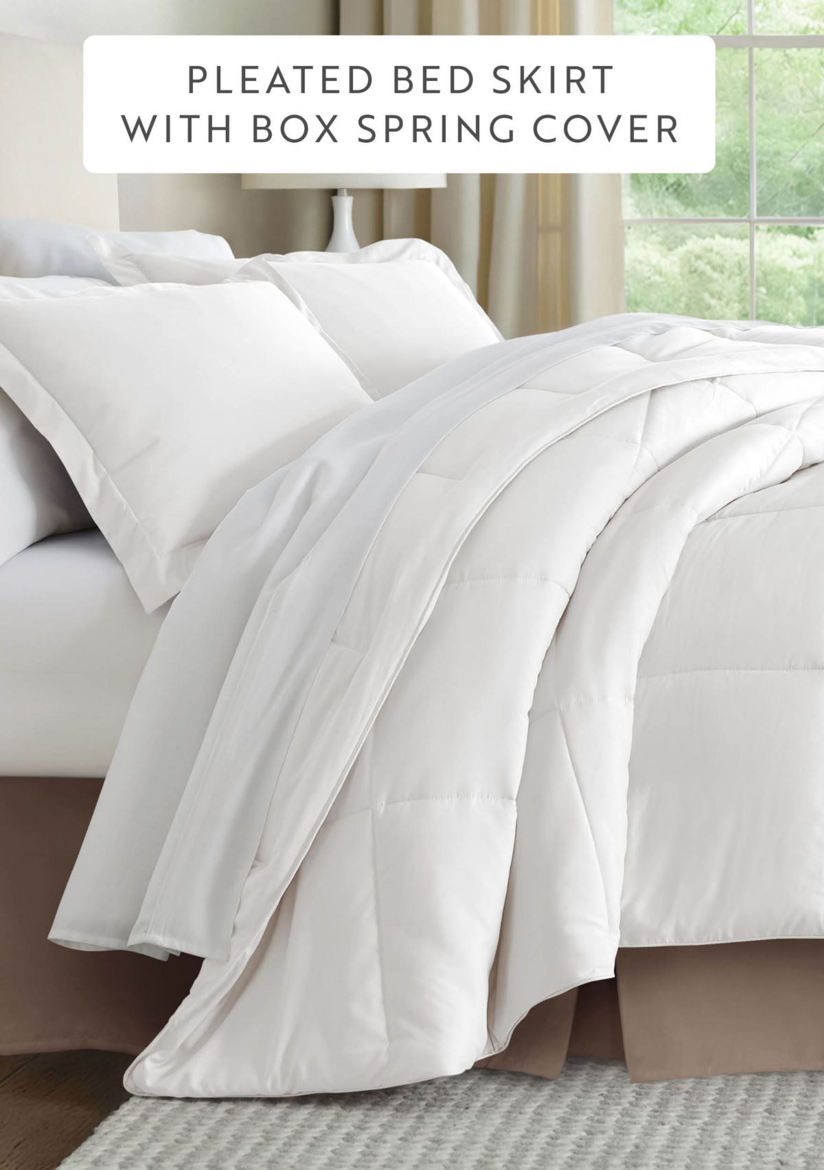 Premium Pleated Dust Ruffle Bed Skirt