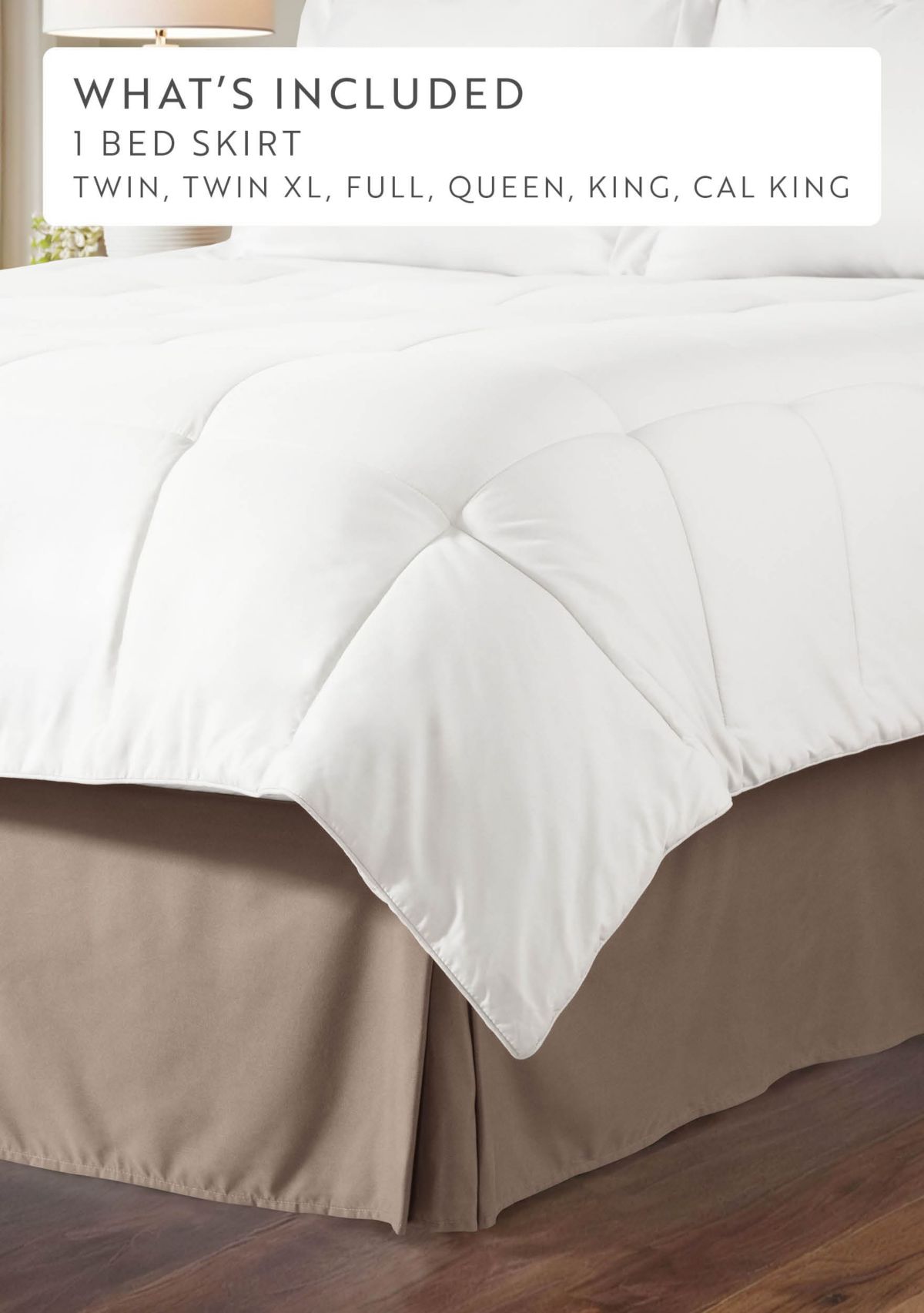 Premium Pleated Dust Ruffle Bed Skirt