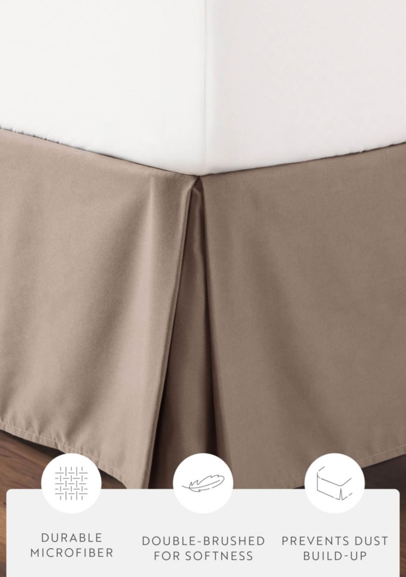 Premium Pleated Dust Ruffle Bed Skirt