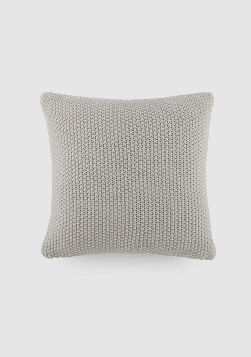 Seed Stitch Knit Décor Throw Pillow