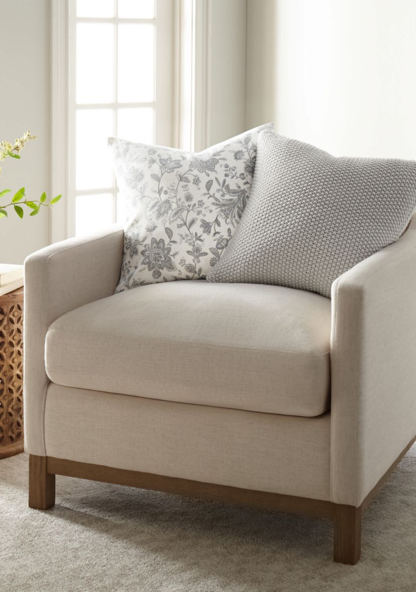 Seed Stitch Knit Décor Throw Pillow