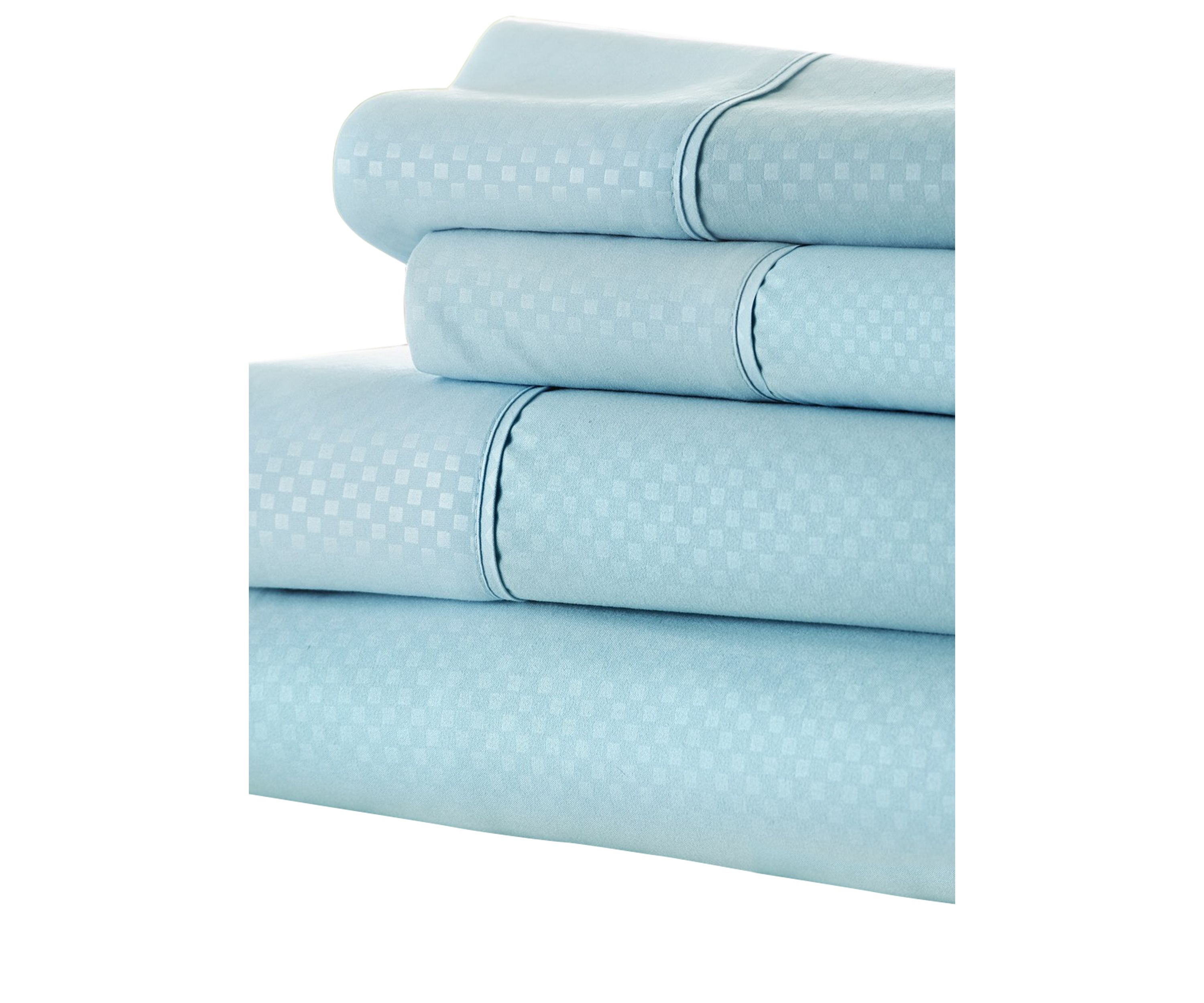 Premium Checkered Embossed  Bed Sheet Set